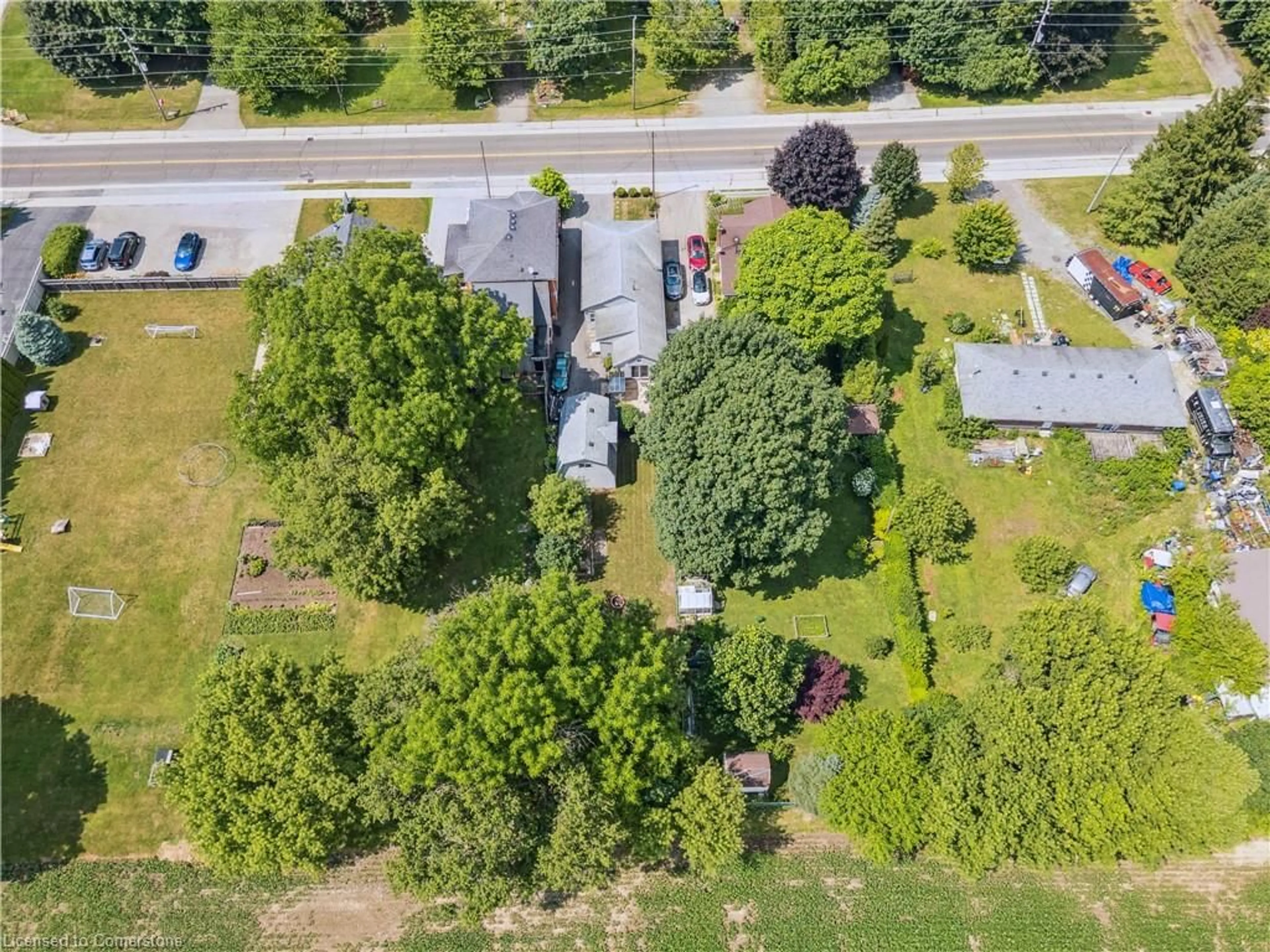 A pic from outside/outdoor area/front of a property/back of a property/a pic from drone, street for 241 8 Hwy, Dundas Ontario L9H 5E1