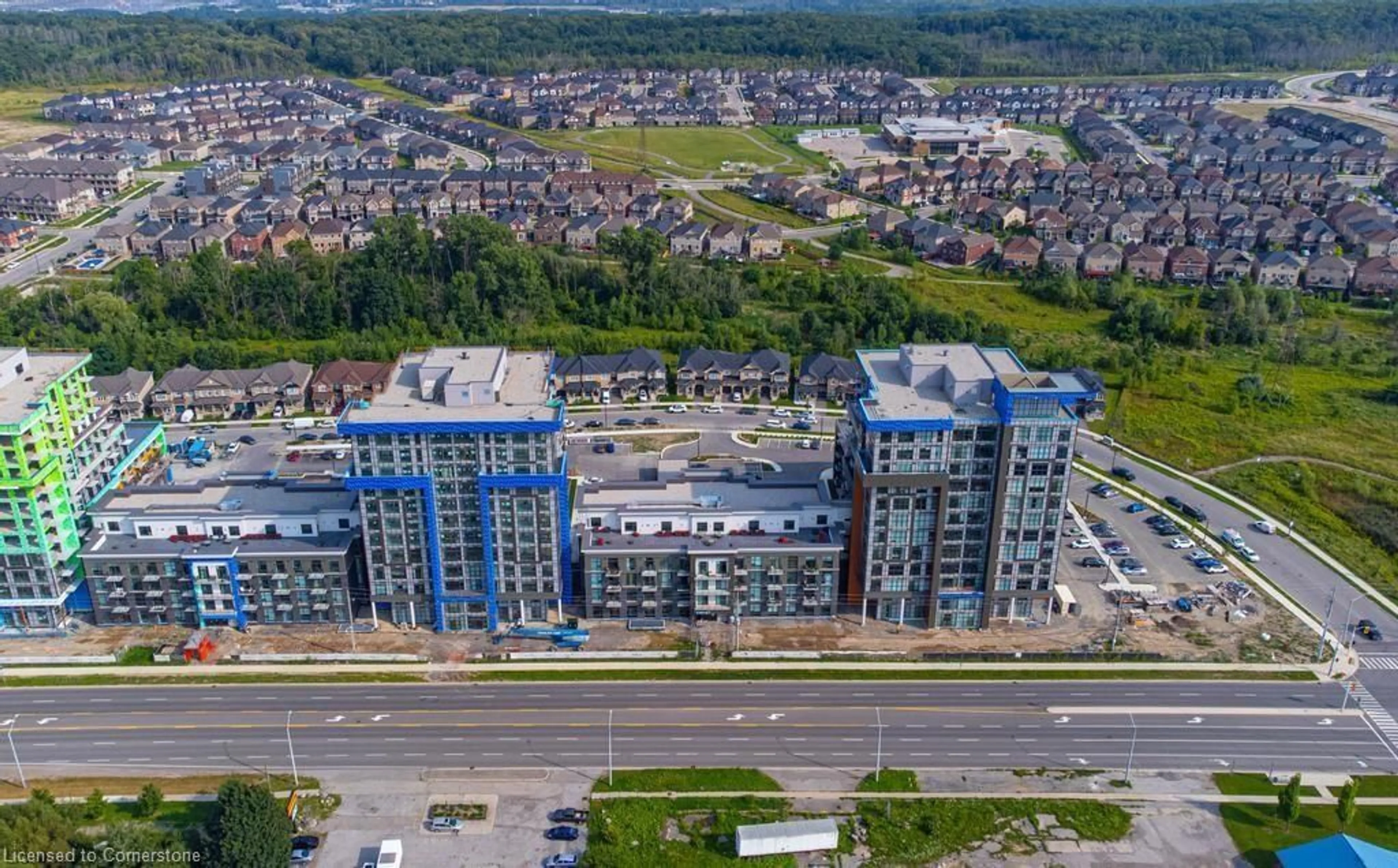 A pic from outside/outdoor area/front of a property/back of a property/a pic from drone, unknown for 460 Dundas St #703, Waterdown Ontario L8B 2A5