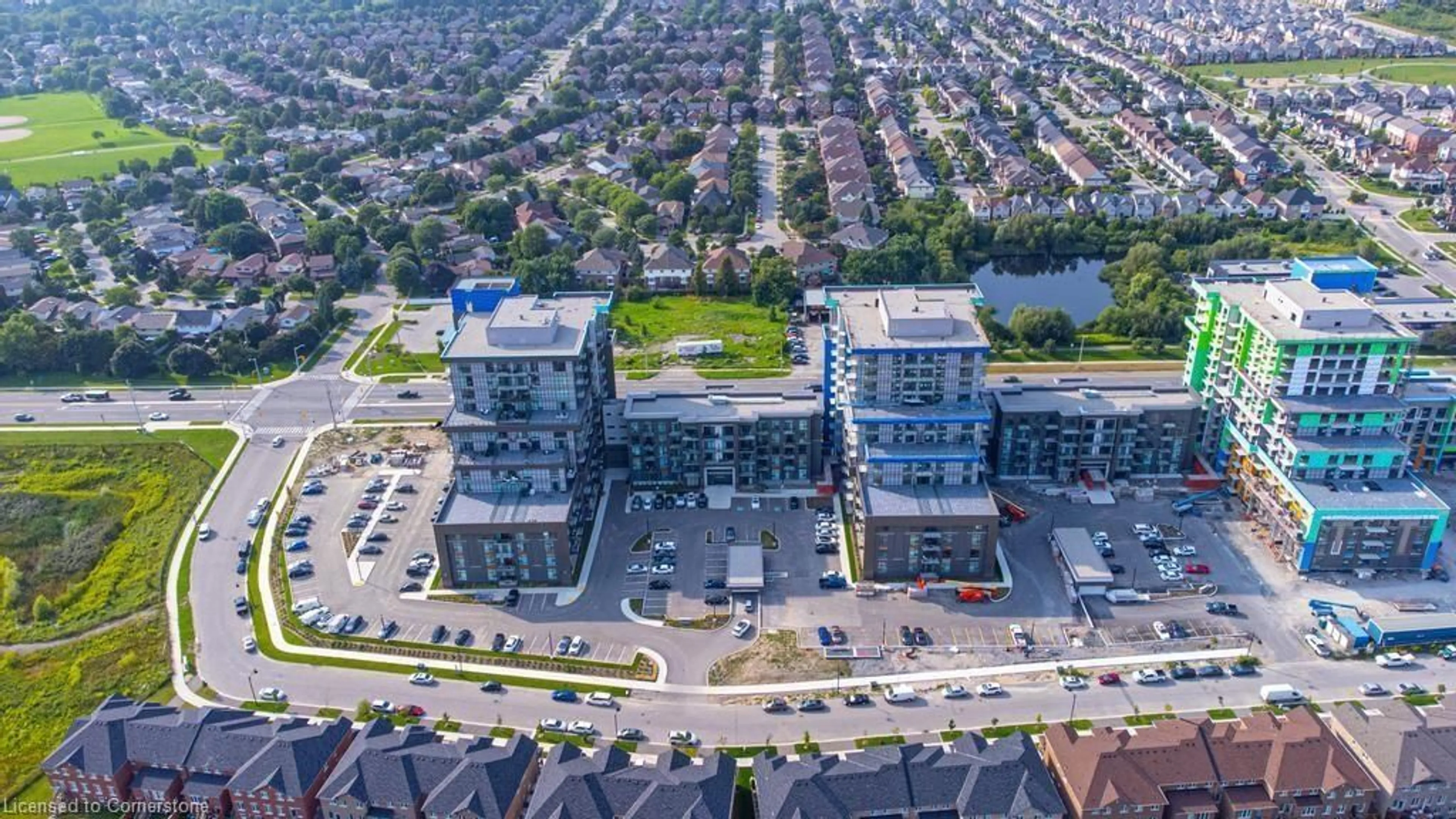 A pic from outside/outdoor area/front of a property/back of a property/a pic from drone, unknown for 460 Dundas St #703, Waterdown Ontario L8B 2A5
