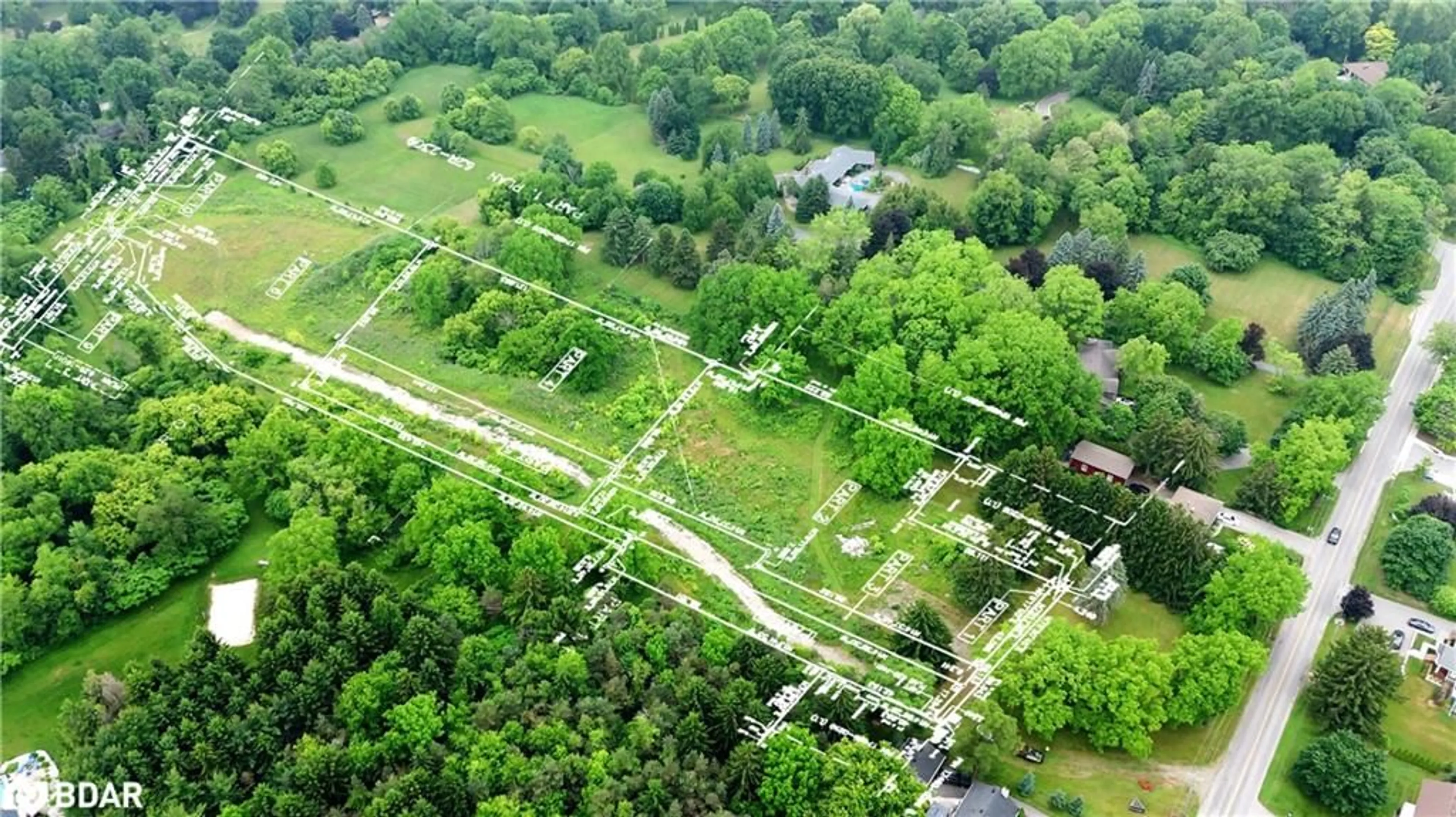 A pic from outside/outdoor area/front of a property/back of a property/a pic from drone, street for 610-612-614 Harvest Rd, Flamborough Ontario L9H 5K7