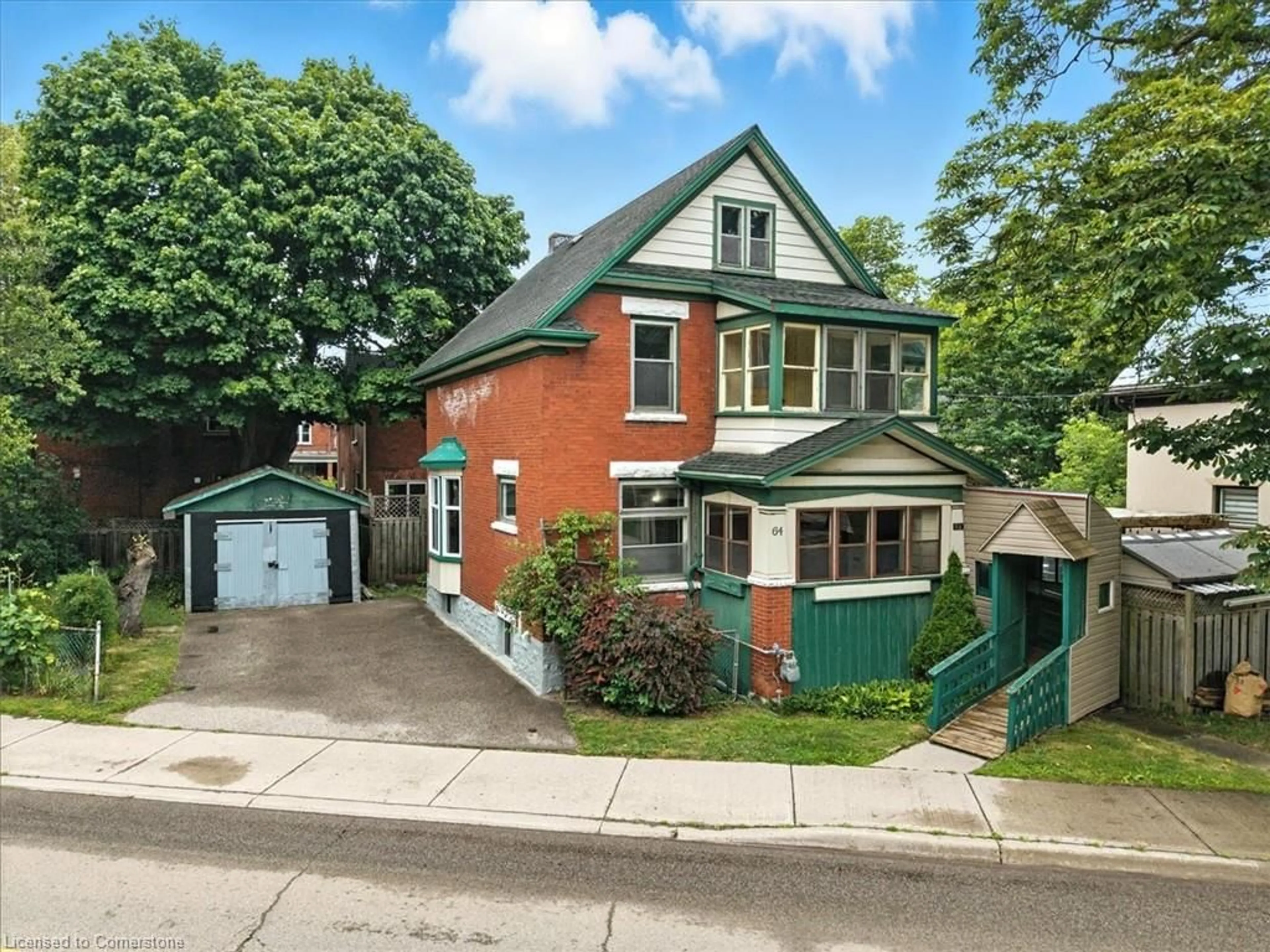 A pic from outside/outdoor area/front of a property/back of a property/a pic from drone, street for 64 Lancaster St, Kitchener Ontario N2H 1M6