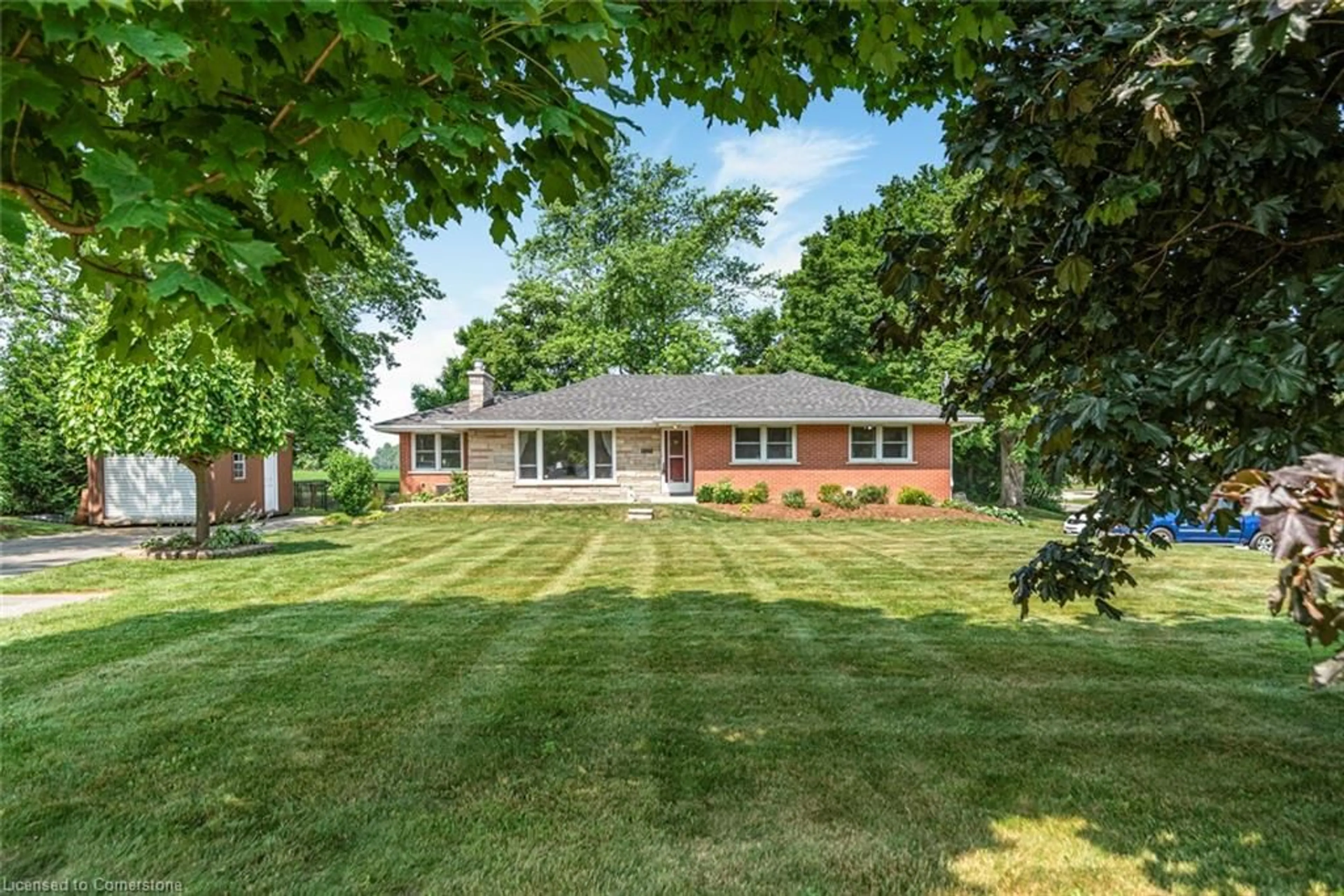 Home with brick exterior material, street for 2016 Hwy 56, Binbrook Ontario L0R 1C0