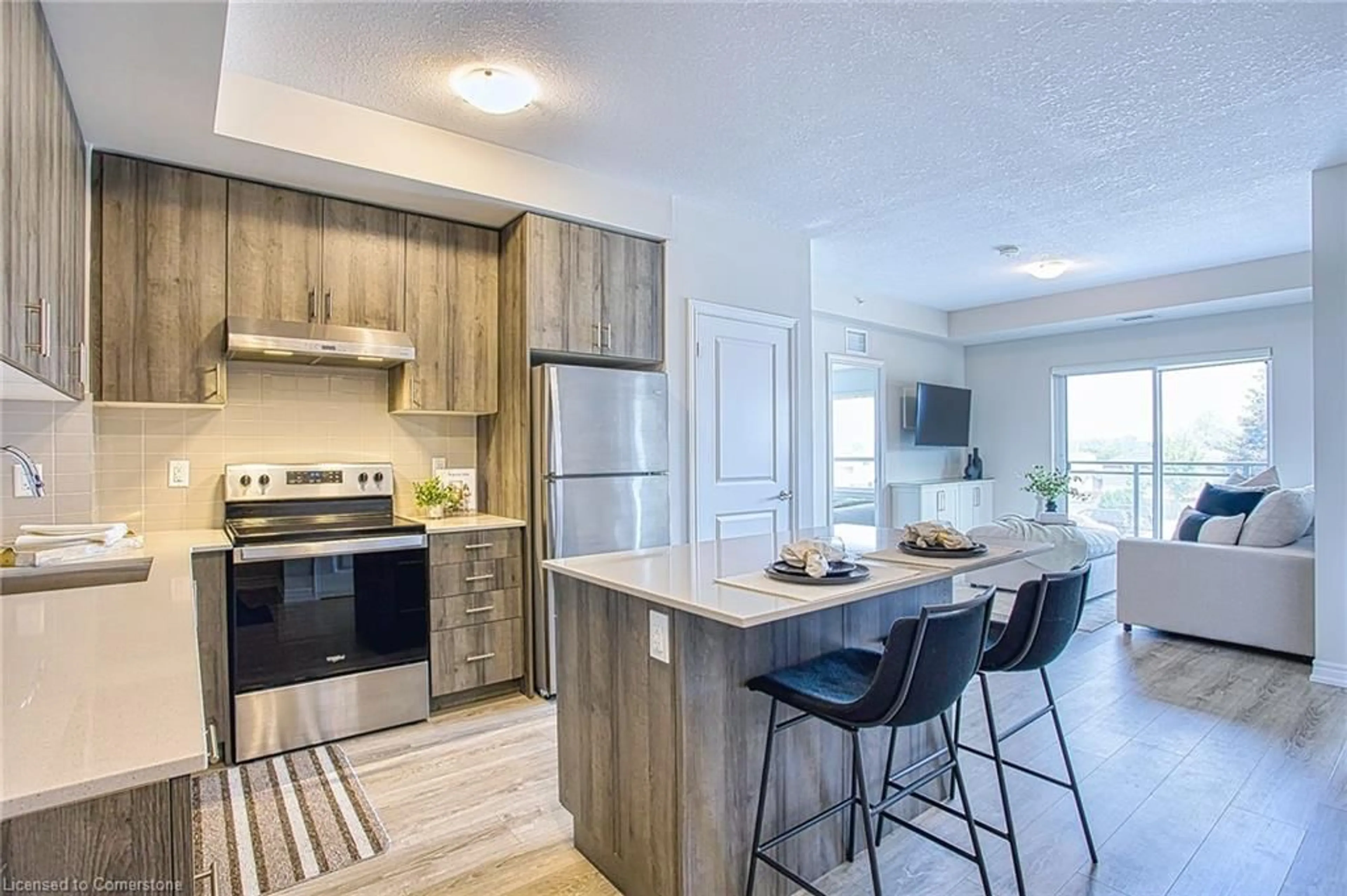 Open concept kitchen, unknown for 121 Highway 8 #215, Hamilton Ontario L8G 0A3