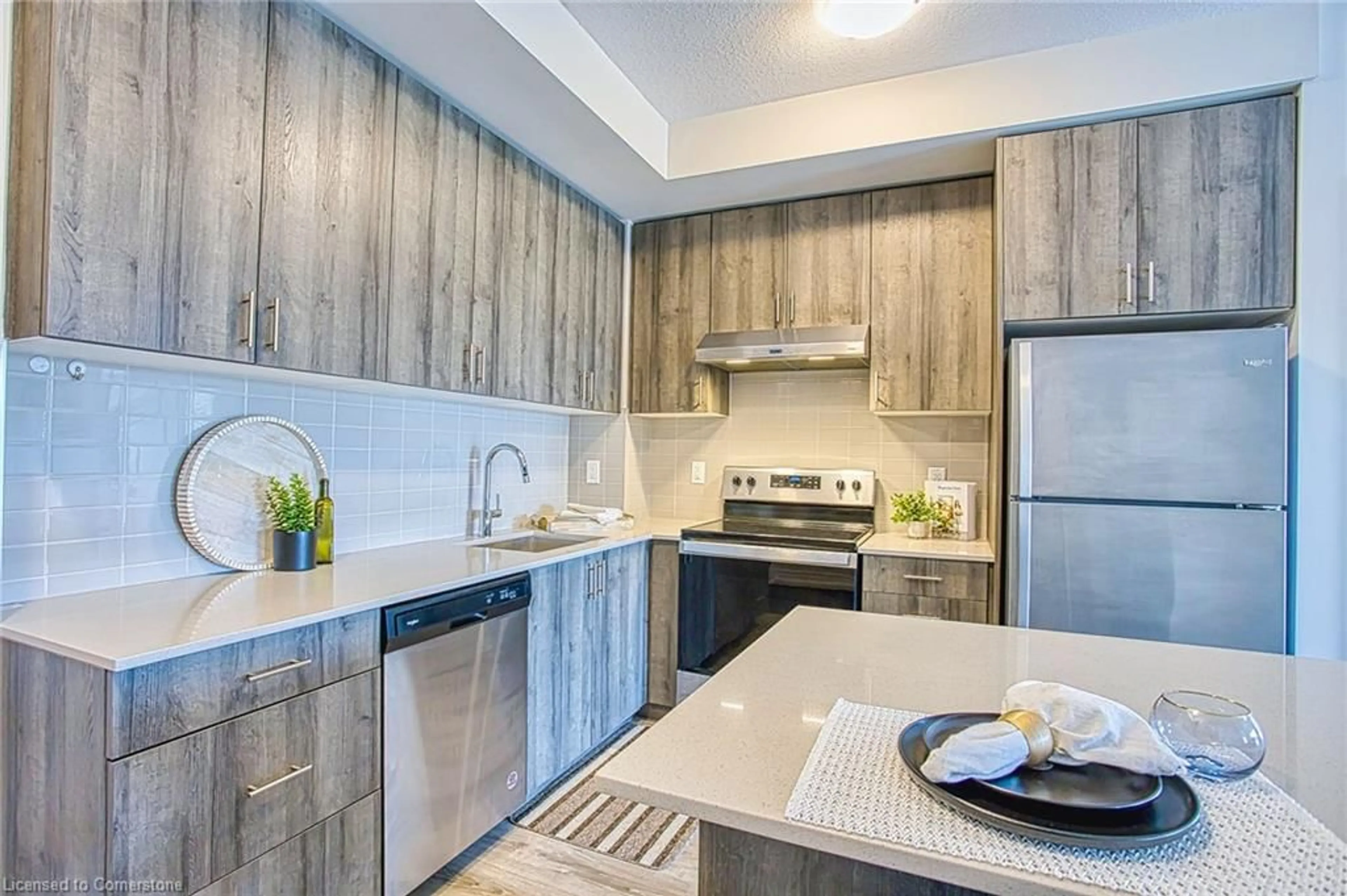 Open concept kitchen, unknown for 121 Highway 8 #215, Hamilton Ontario L8G 0A3