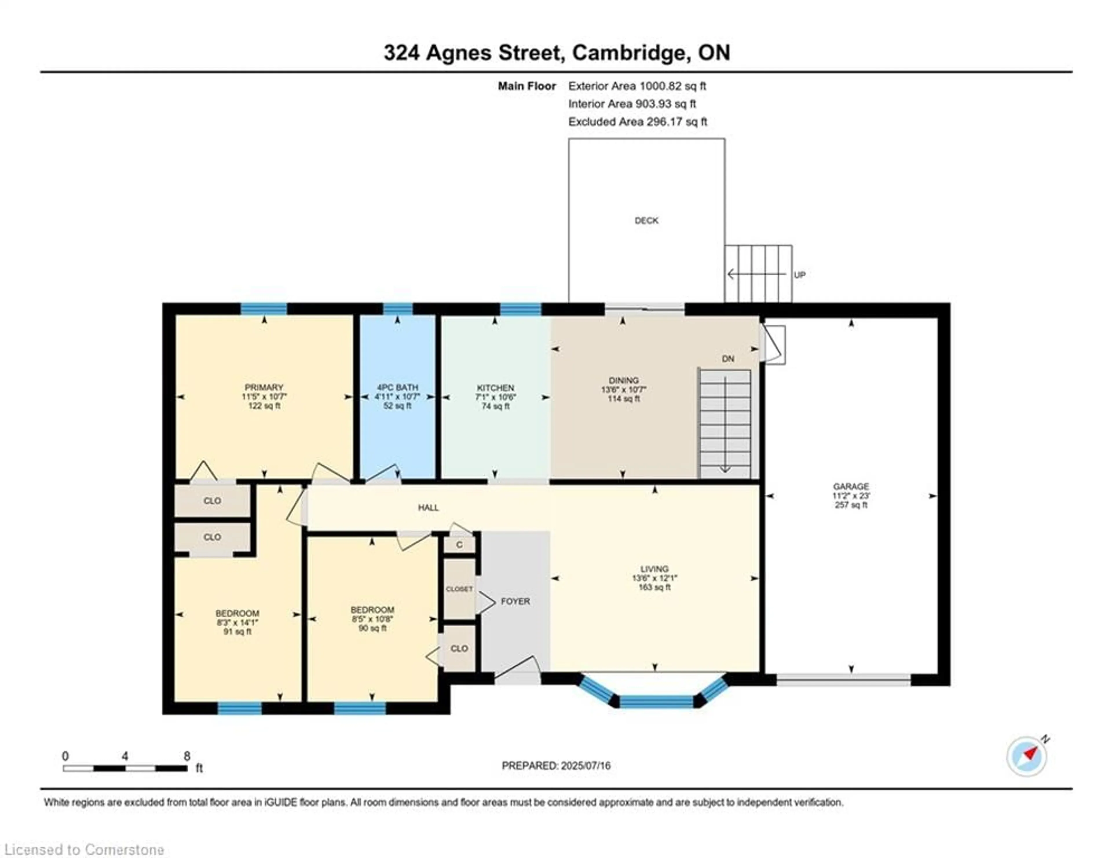 Floor plan for 324 Agnes St, Cambridge Ontario N3H 1K3