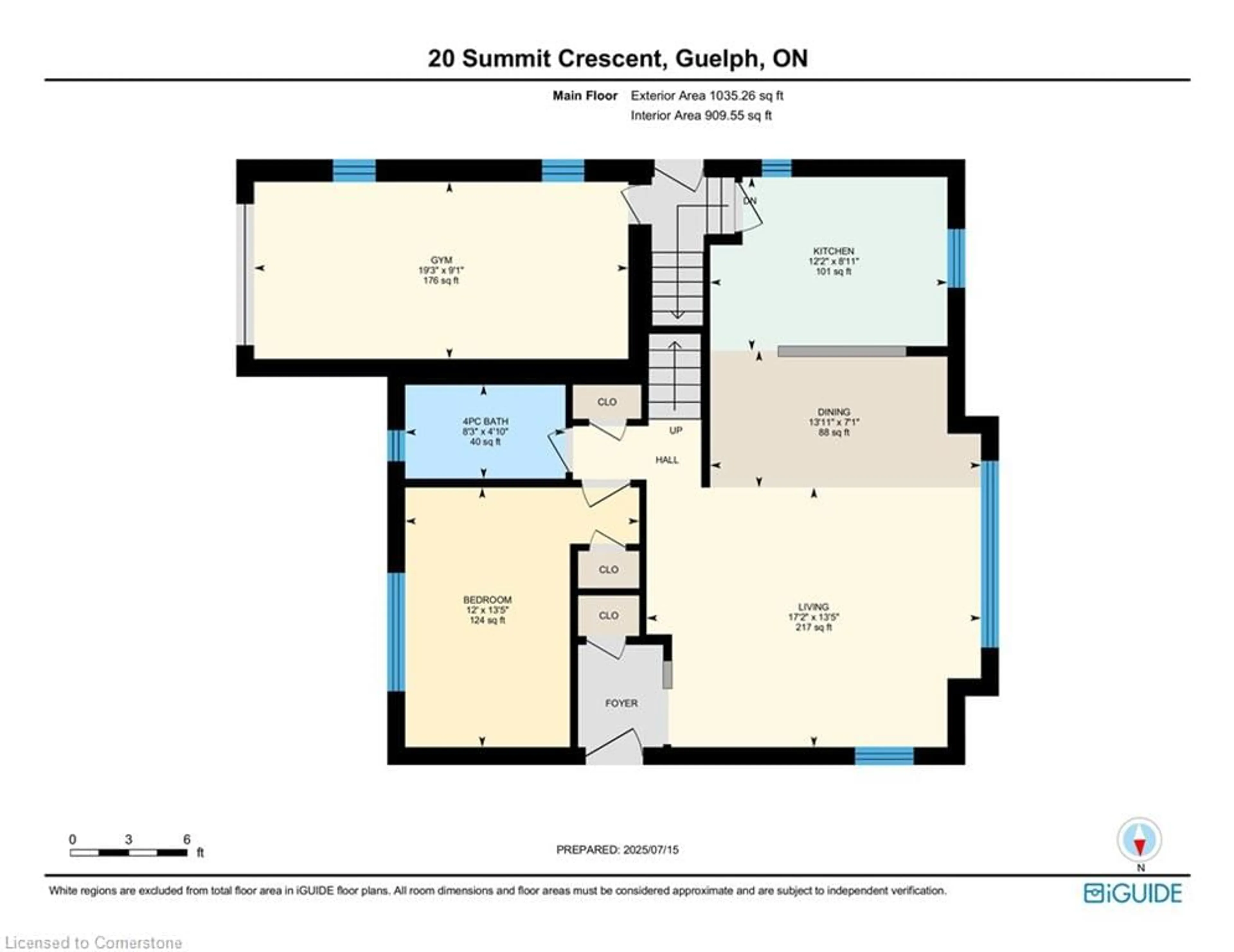 Floor plan for 20 Summit Cres, Guelph Ontario N1H 1S3