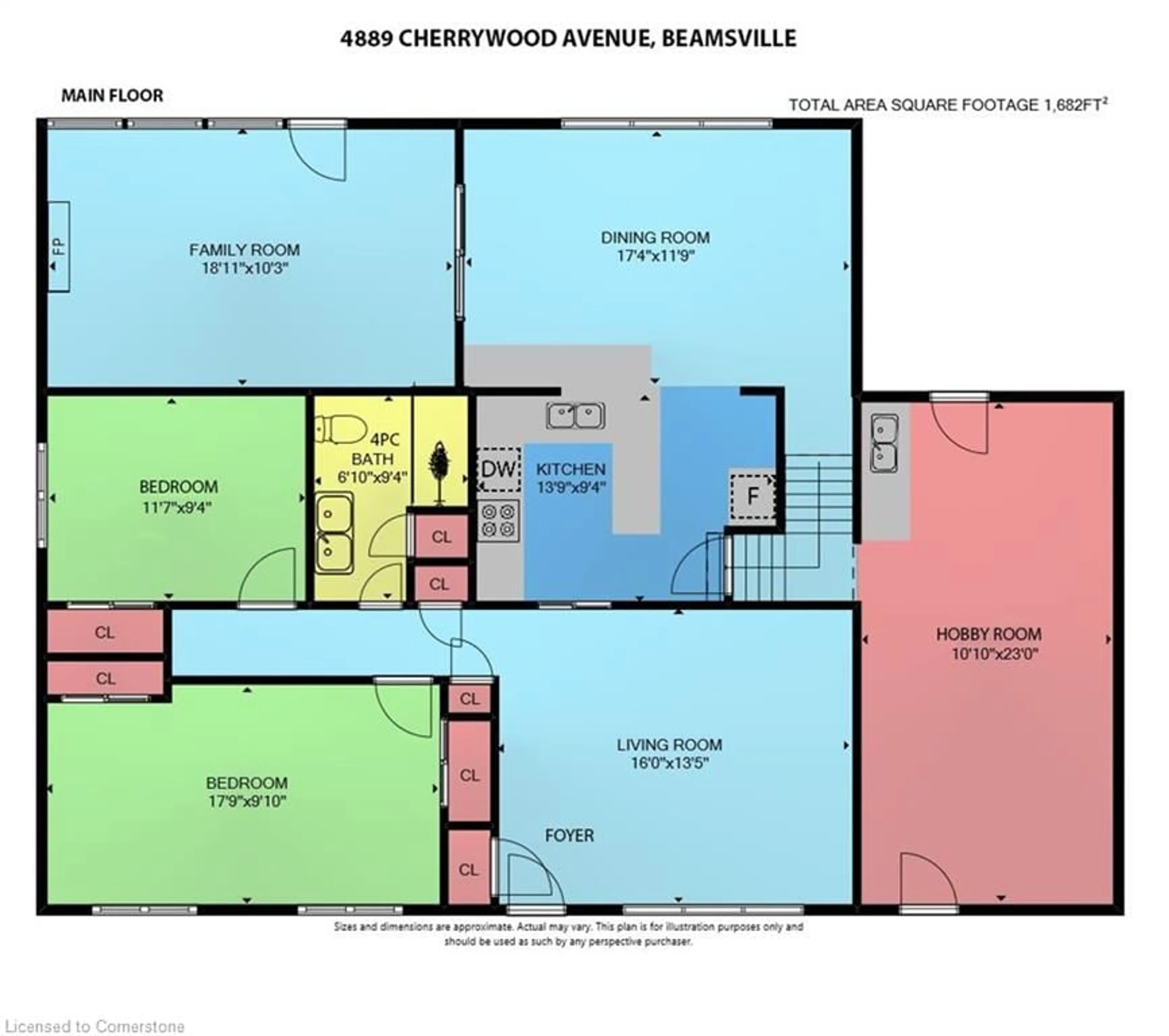 Floor plan for 4889 Cherrywood Dr, Beamsville Ontario L3J 0L5
