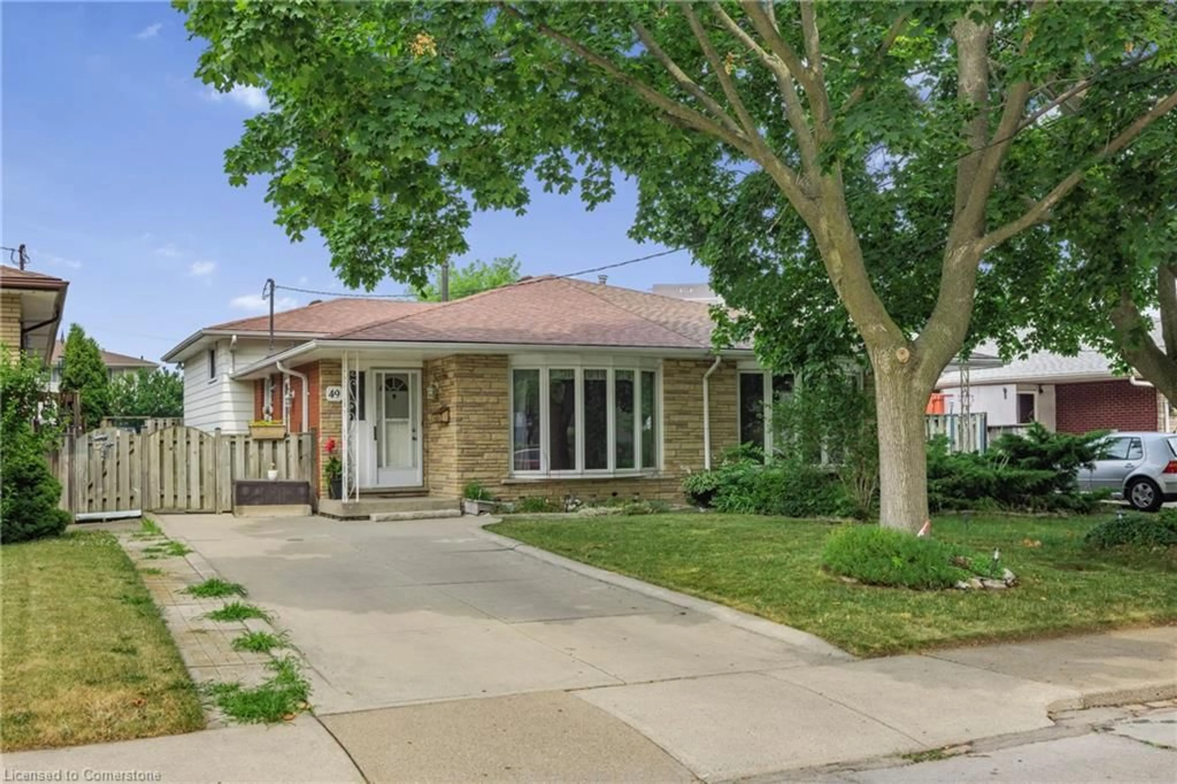 Home with brick exterior material, street for 49 Jerome Cres, Hamilton Ontario L8E 1K7