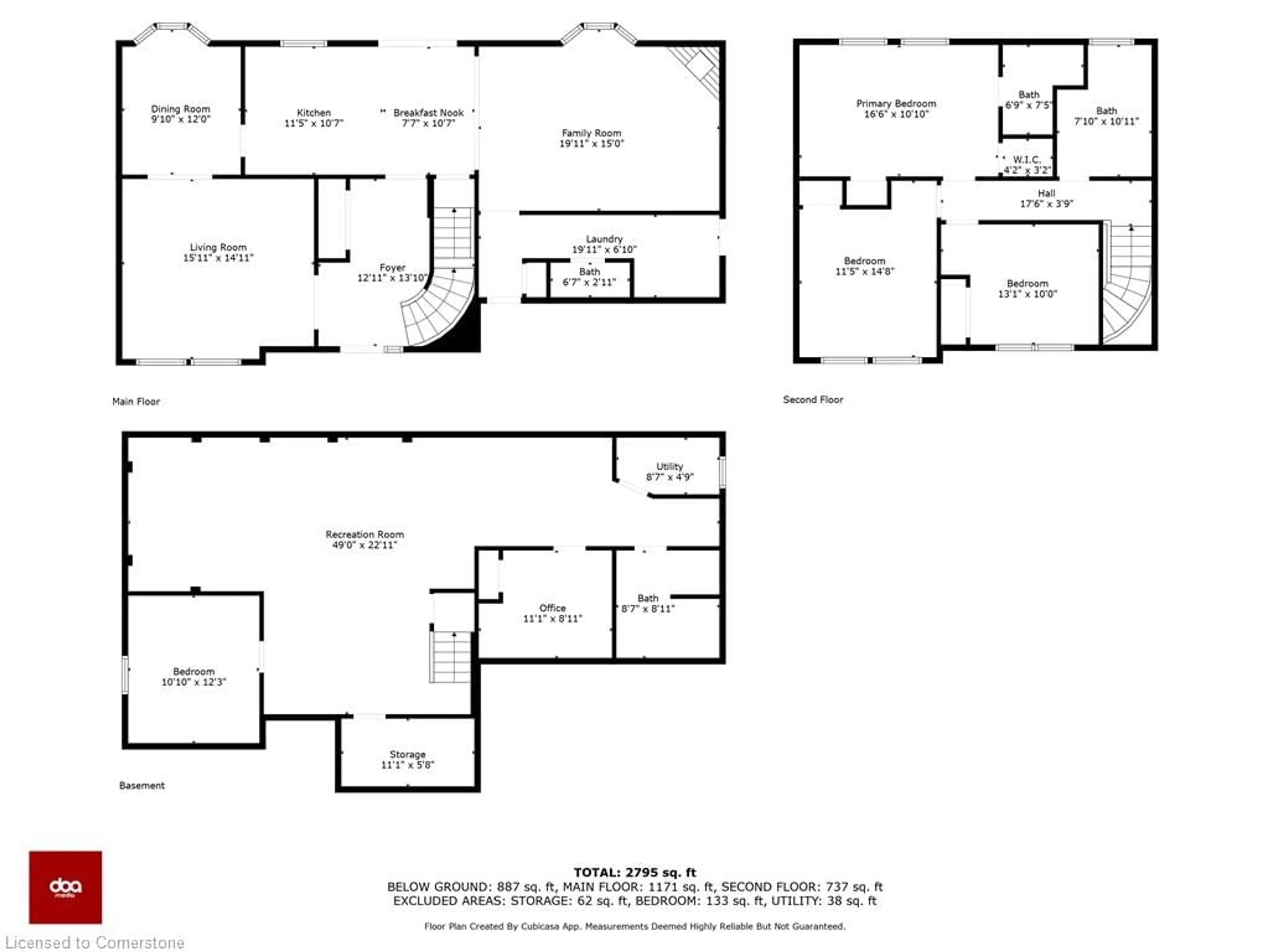 Floor plan for 5 Kintyre Crt, Caledonia Ontario N3W 1G8