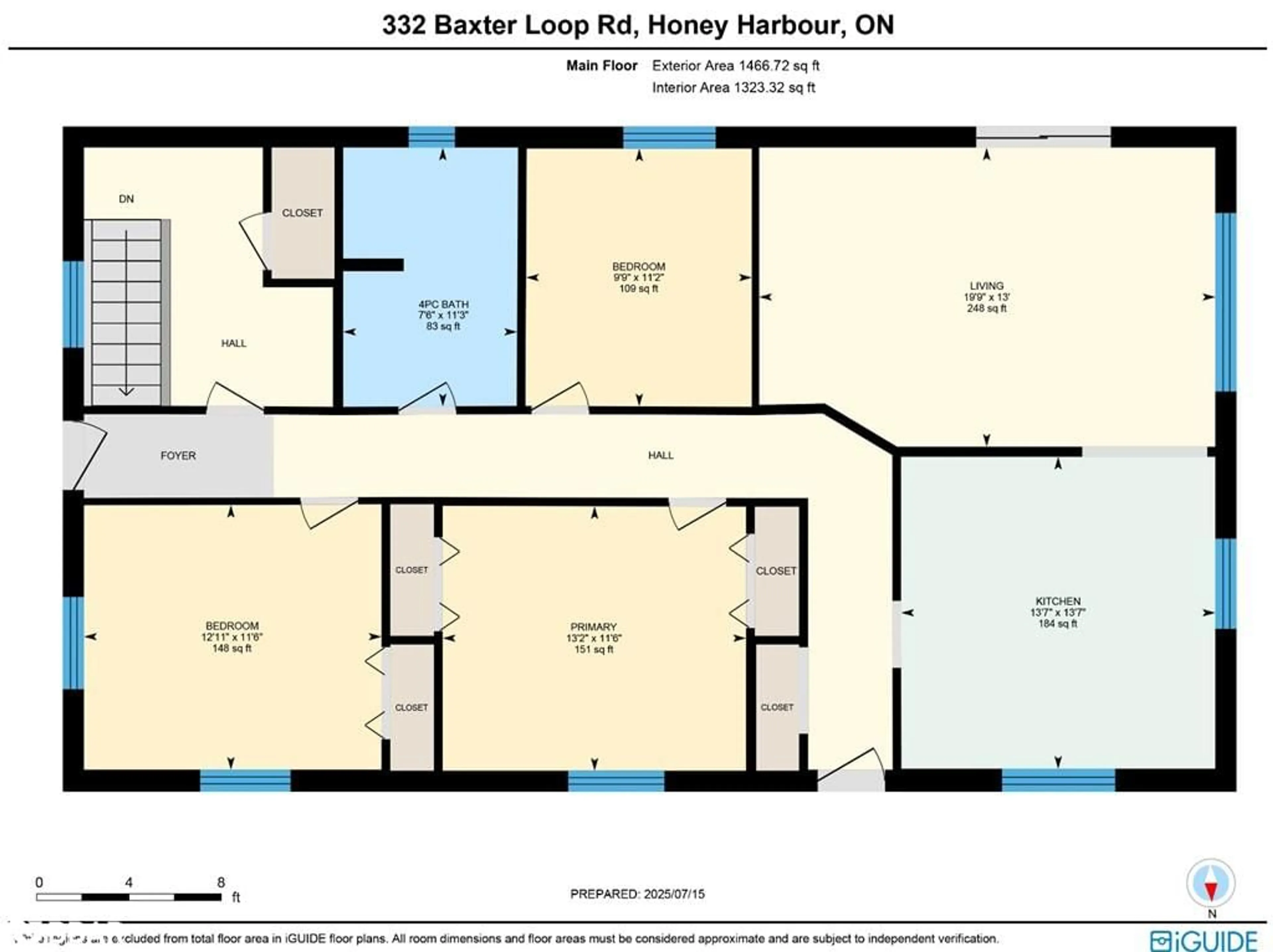 Floor plan for 332 Baxter Loop Rd, Honey Harbour Ontario L0K 1S0