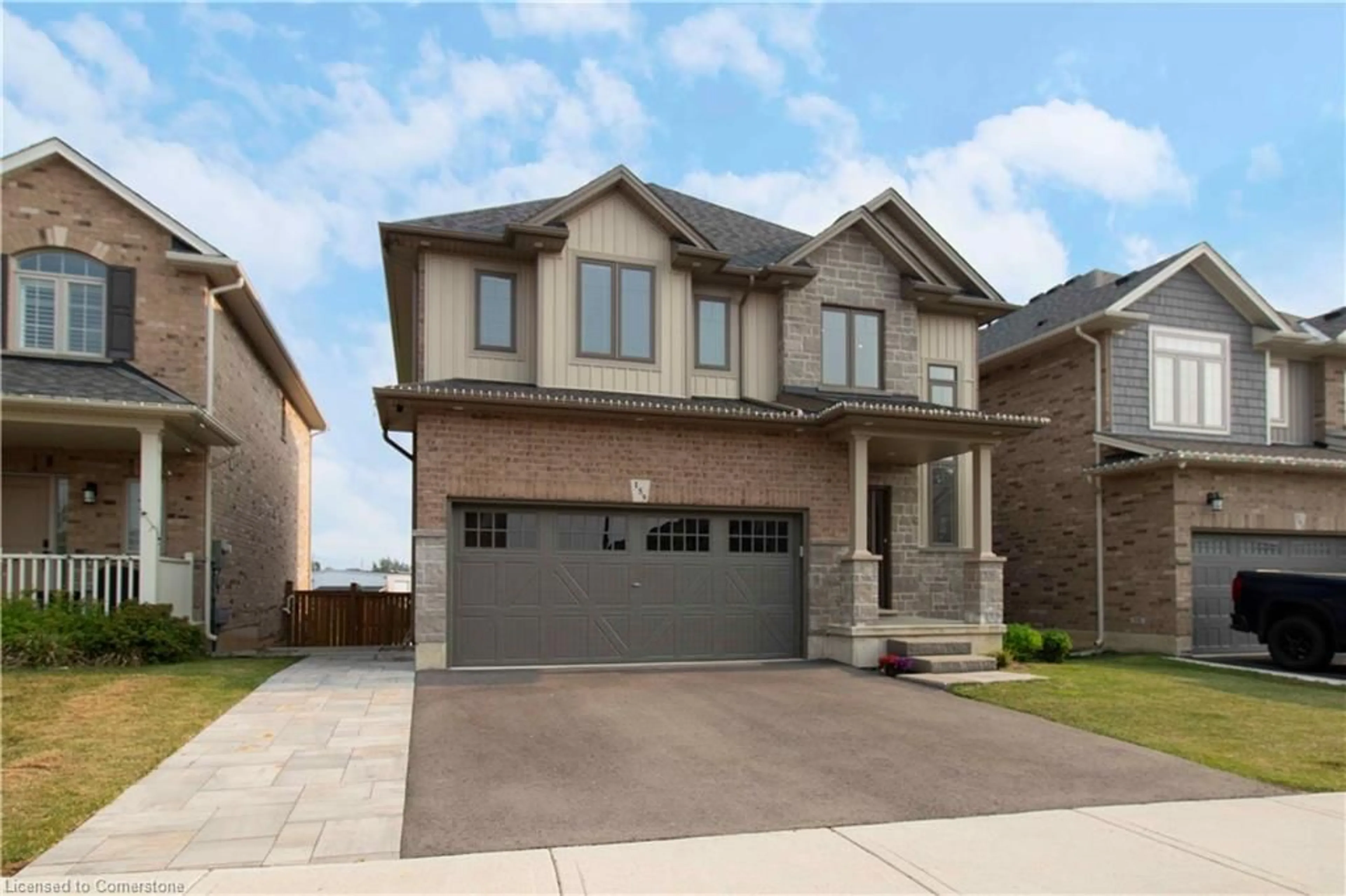 Home with brick exterior material, street for 159 Dennis Drive Dr, Smithville Ontario L0R 2A0