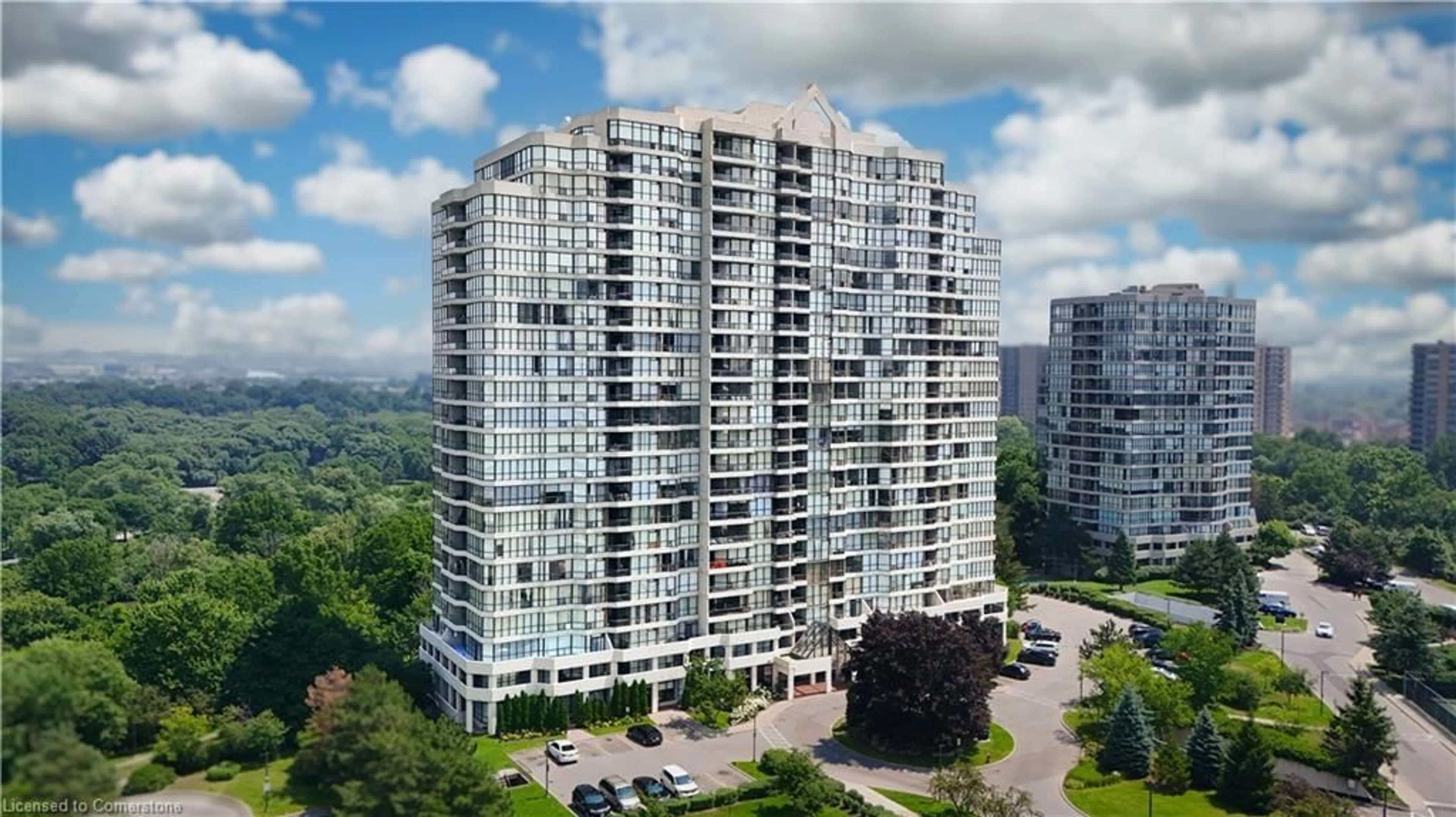 A pic from outside/outdoor area/front of a property/back of a property/a pic from drone, building for 3 Rowntree Rd #410, Etobicoke Ontario M9V 5G8