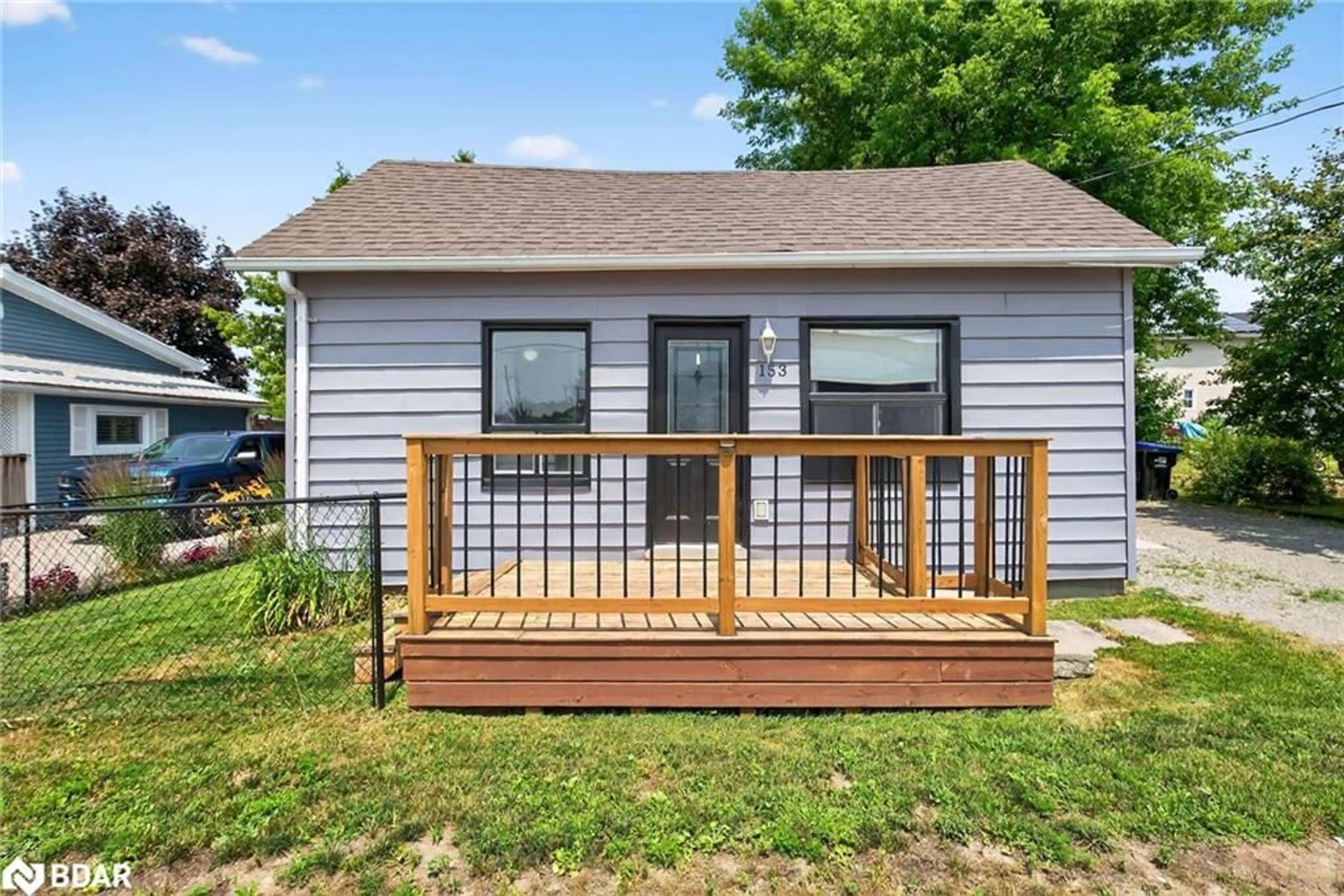 Home with vinyl exterior material, street for 153 Veterans Lane, Victoria Harbour Ontario L0K 2A0