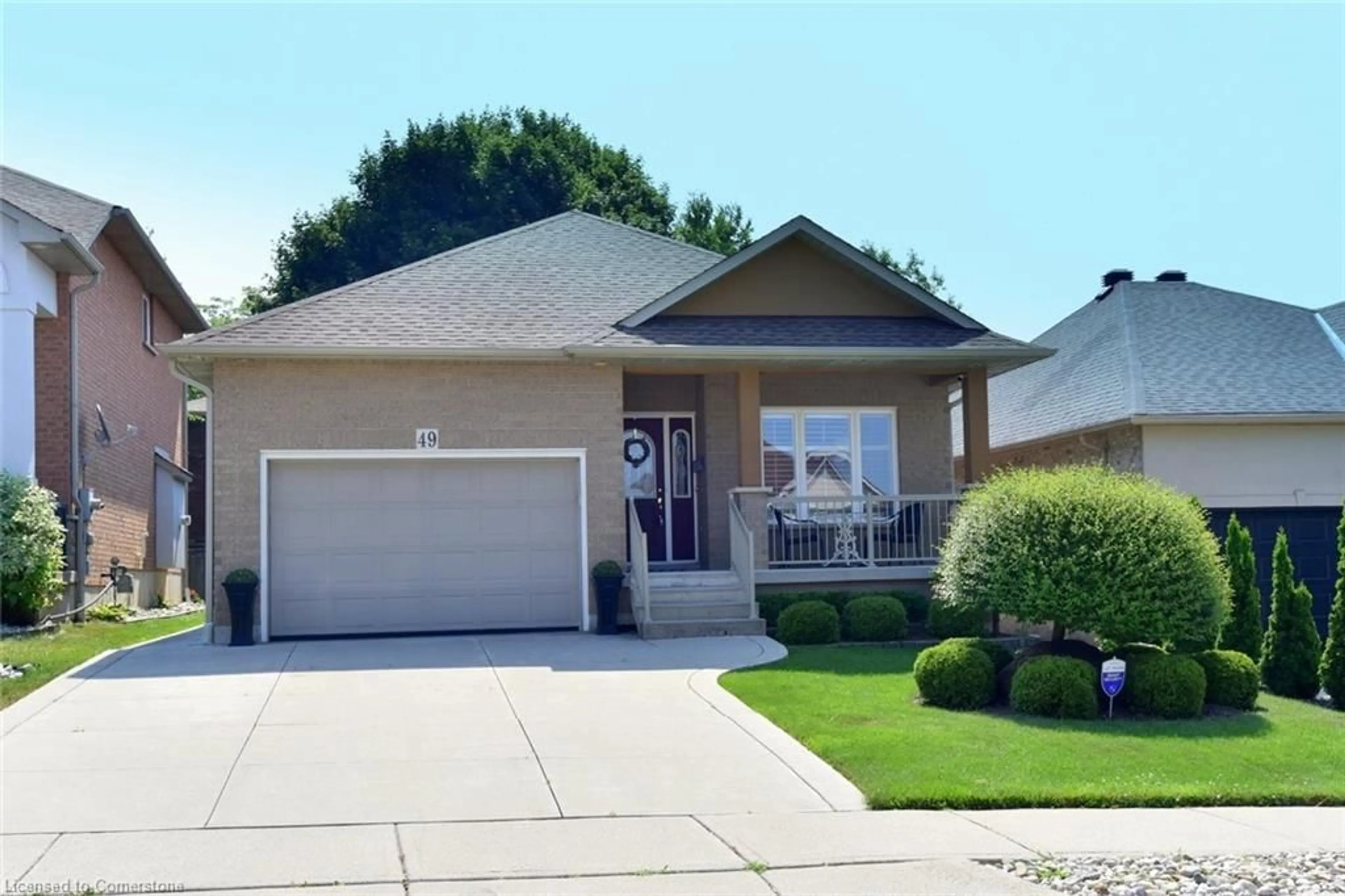 Home with vinyl exterior material, street for 49 Krieghoff Dr, Hamilton Ontario L9B 2L4