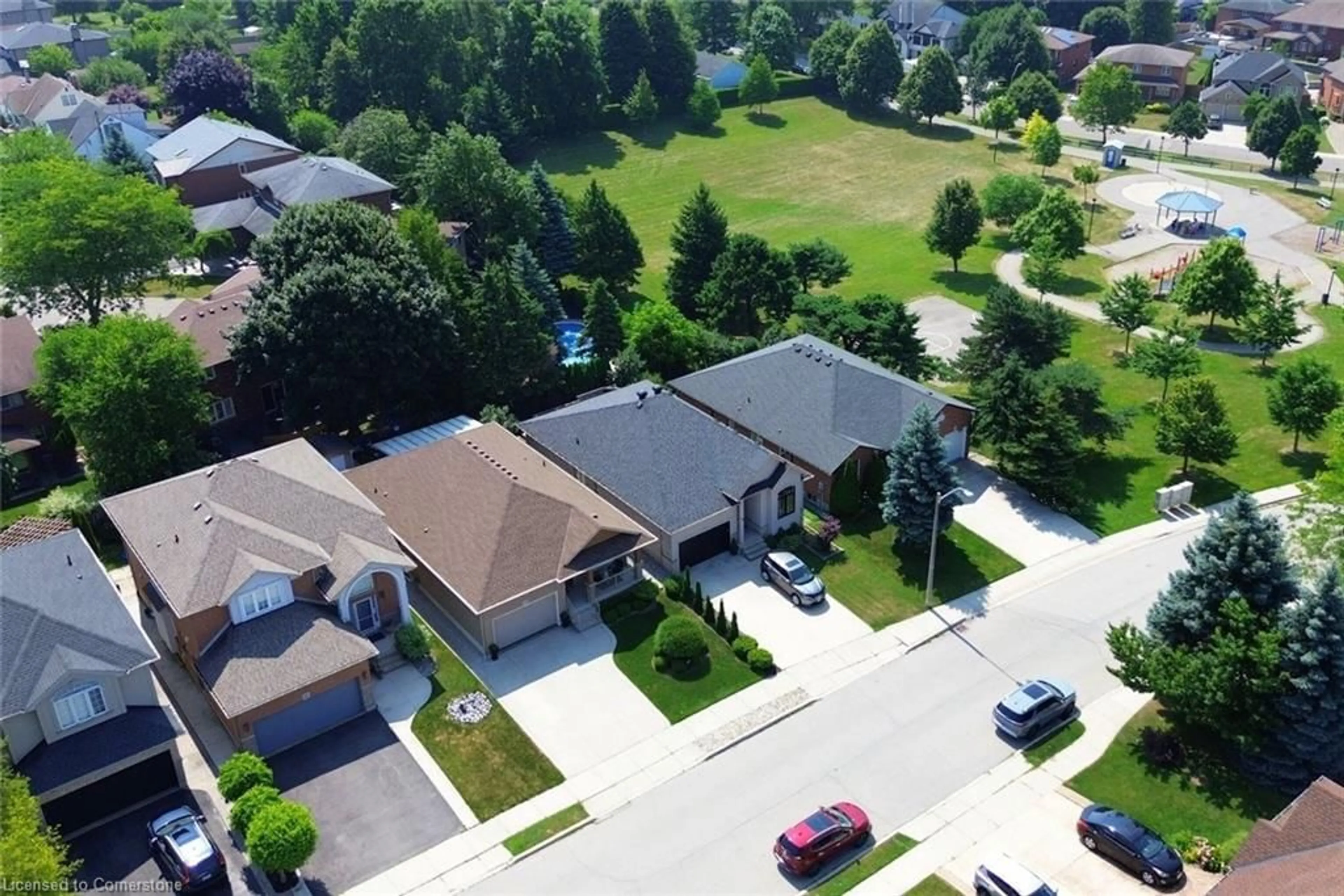 A pic from outside/outdoor area/front of a property/back of a property/a pic from drone, street for 49 Krieghoff Dr, Hamilton Ontario L9B 2L4