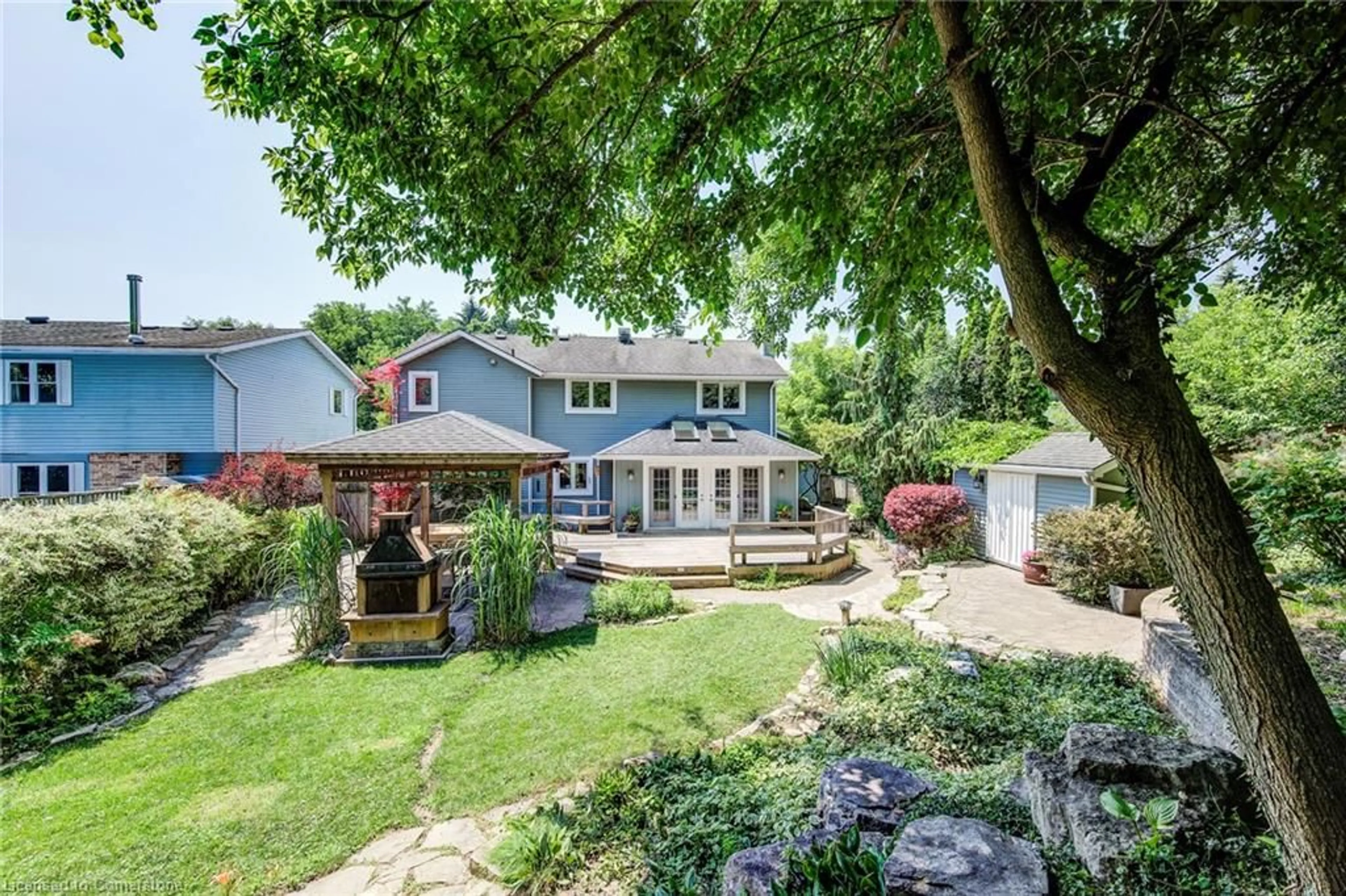 A pic from outside/outdoor area/front of a property/back of a property/a pic from drone, street for 1778 Old Mill Rd, Kitchener Ontario N2P 1Z5