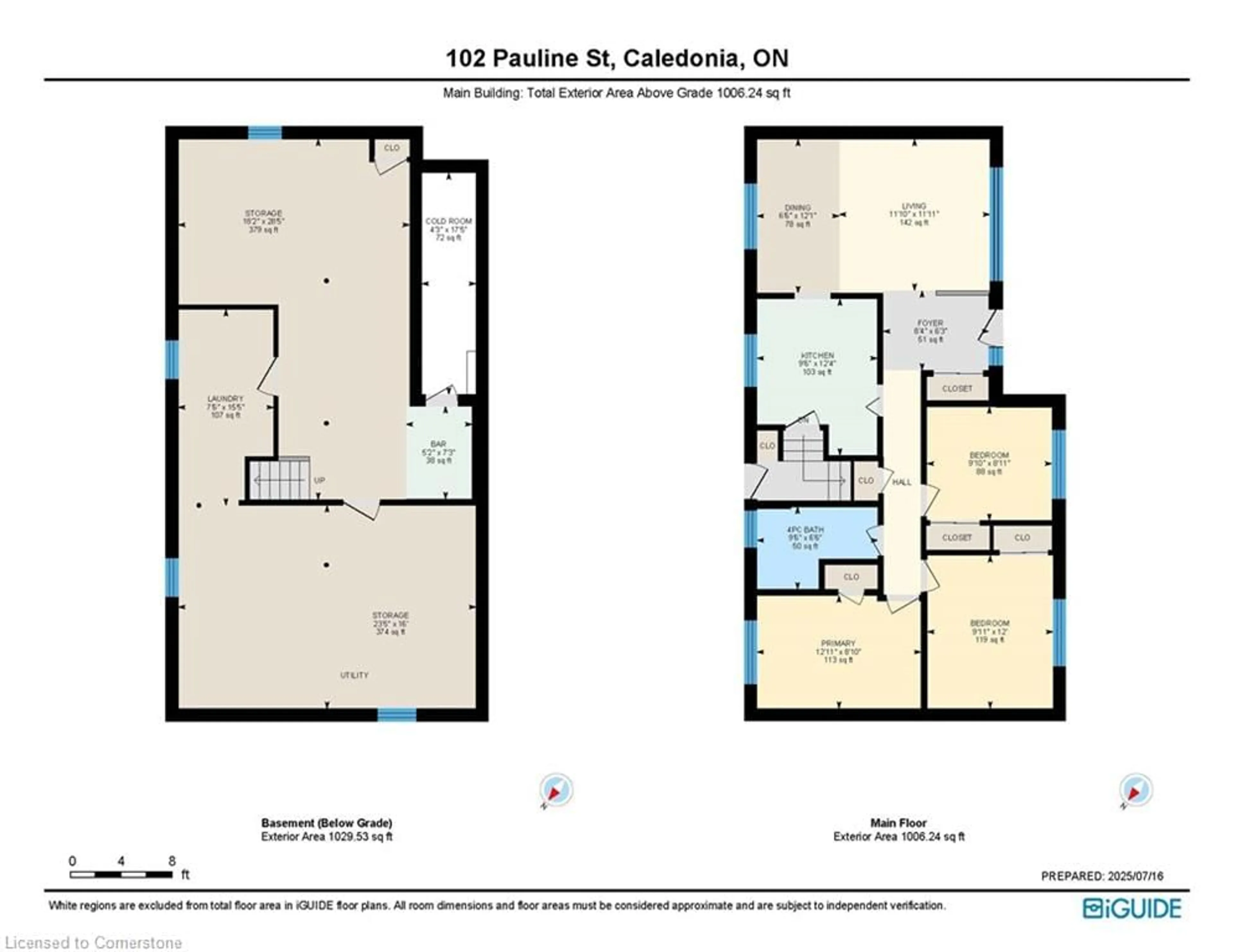 Floor plan for 102 Pauline St, Caledonia Ontario N3W 1J3