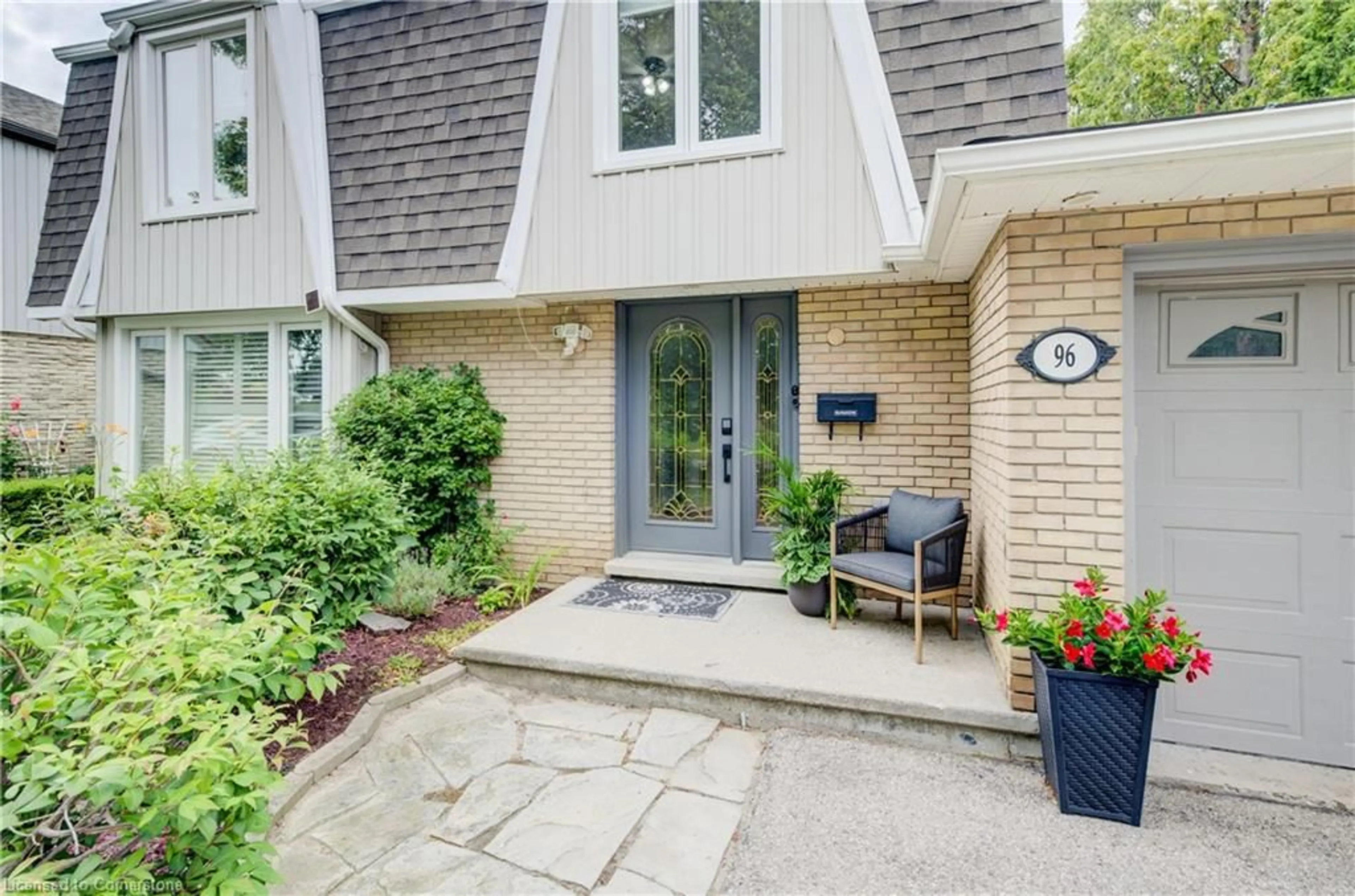 Home with brick exterior material, street for 96 Manor Dr, Kitchener Ontario N2A 2V1