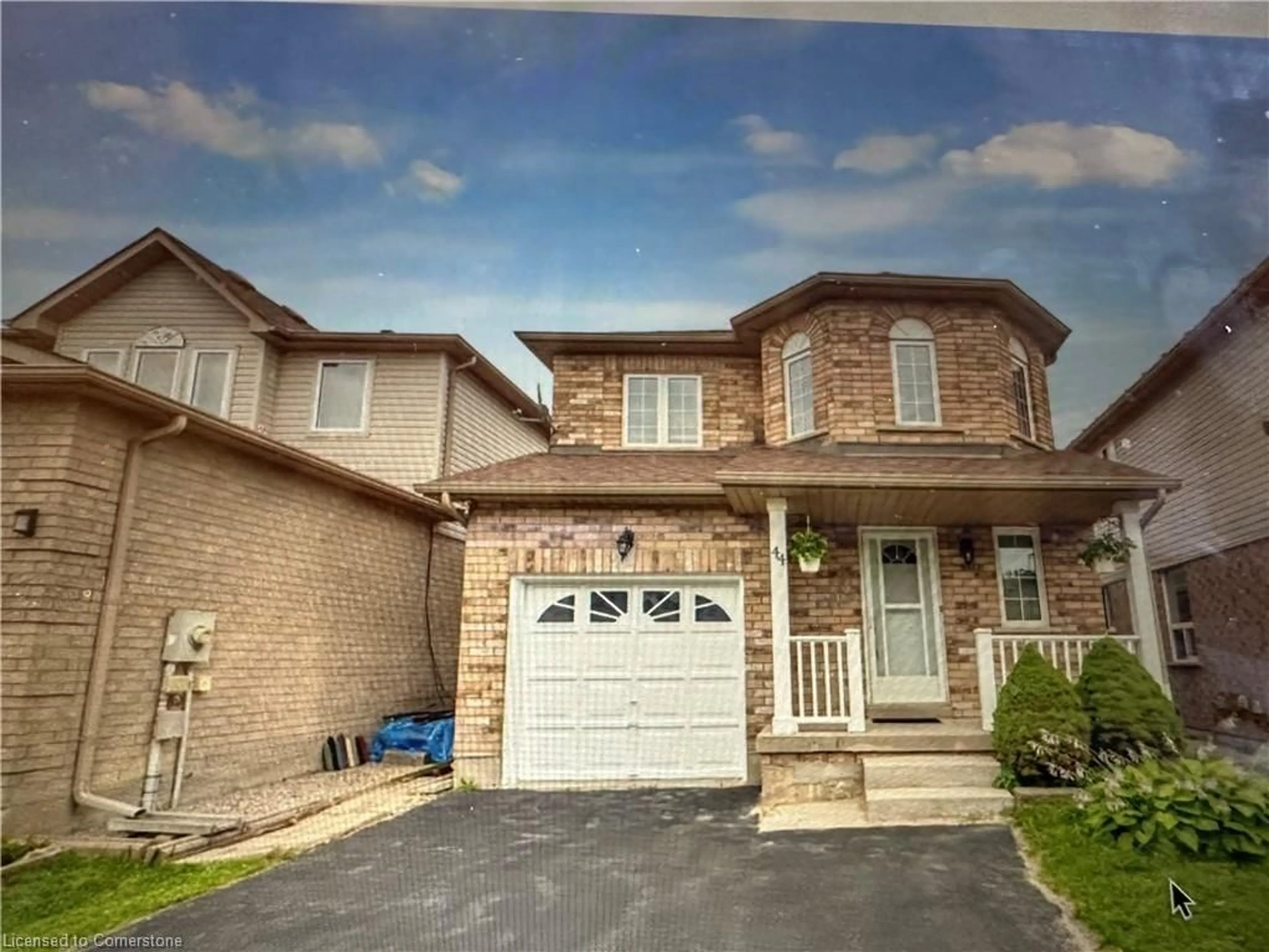 Home with brick exterior material, street for 44 Wheeler Dr, Cambridge Ontario N1P 1G4