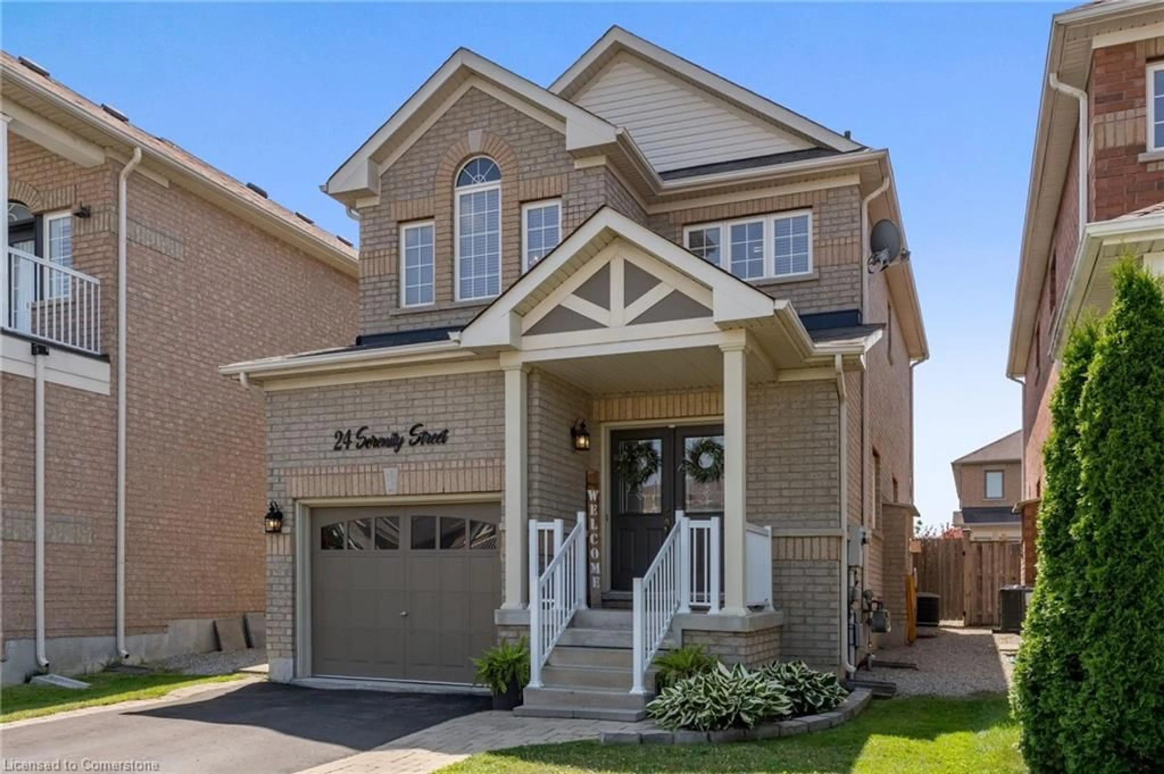 Home with brick exterior material, street for 24 Serenity St, Georgetown Ontario L7G 0A9