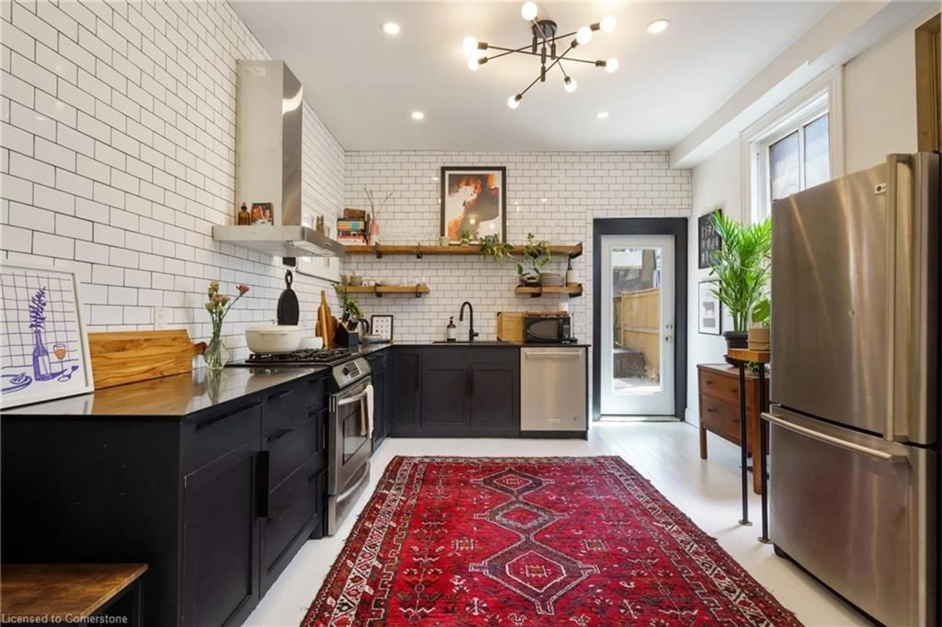 Contemporary kitchen, ceramic/tile floor for 164 Catharine St, Hamilton Ontario L8L 4S5