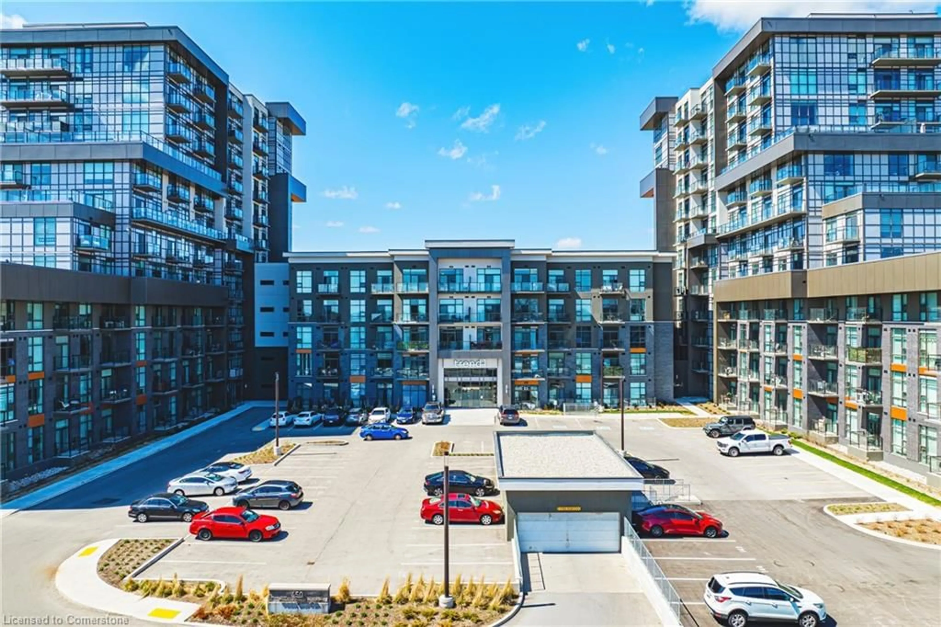 A pic from outside/outdoor area/front of a property/back of a property/a pic from drone, unknown for 450 Dundas St #1213, Waterdown Ontario L0R 2H8
