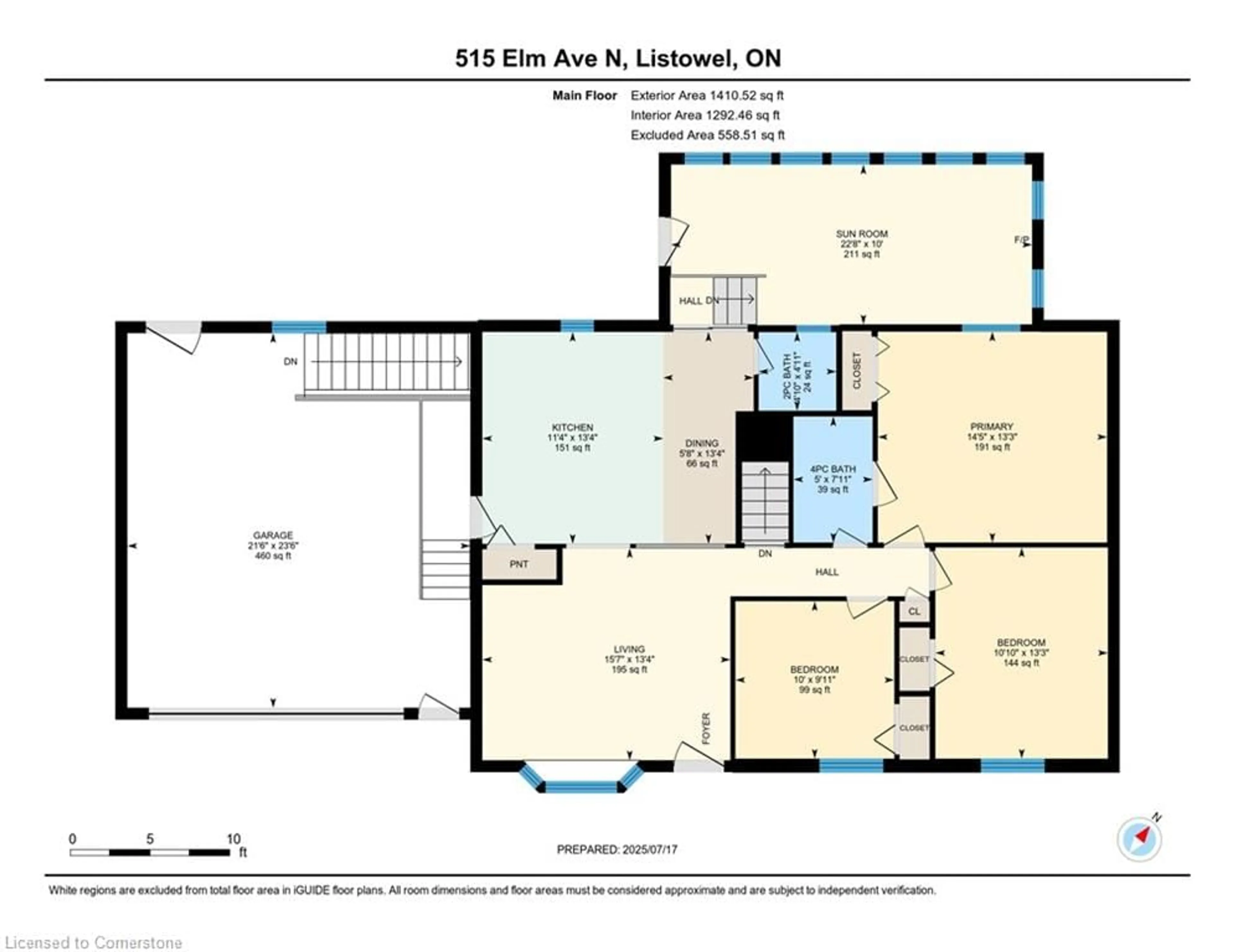 Floor plan for 515 Elm Ave, Listowel Ontario N4W 3G3