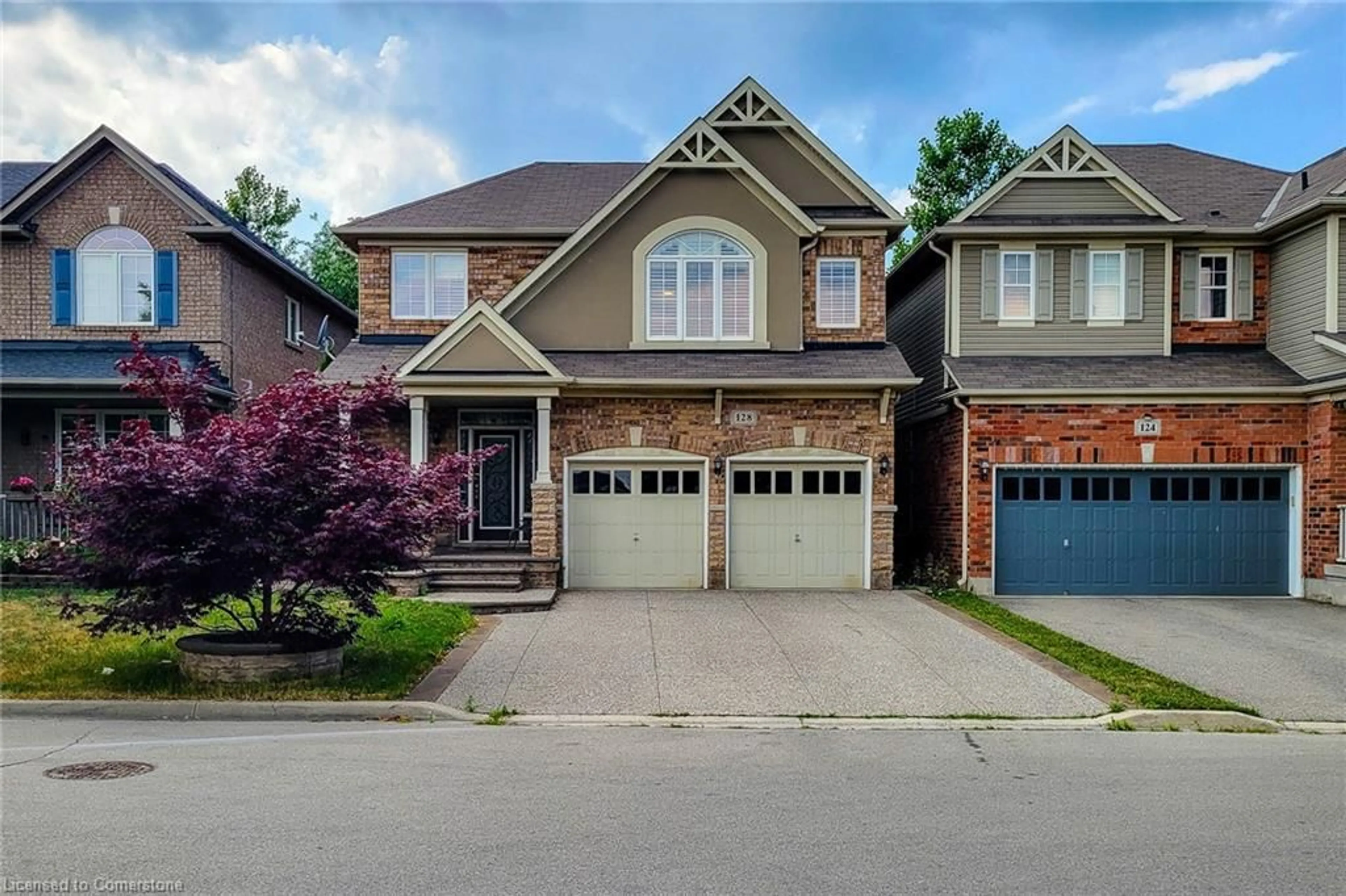 Home with brick exterior material, street for 128 Montreal Cir, Stoney Creek Ontario L8E 0C8