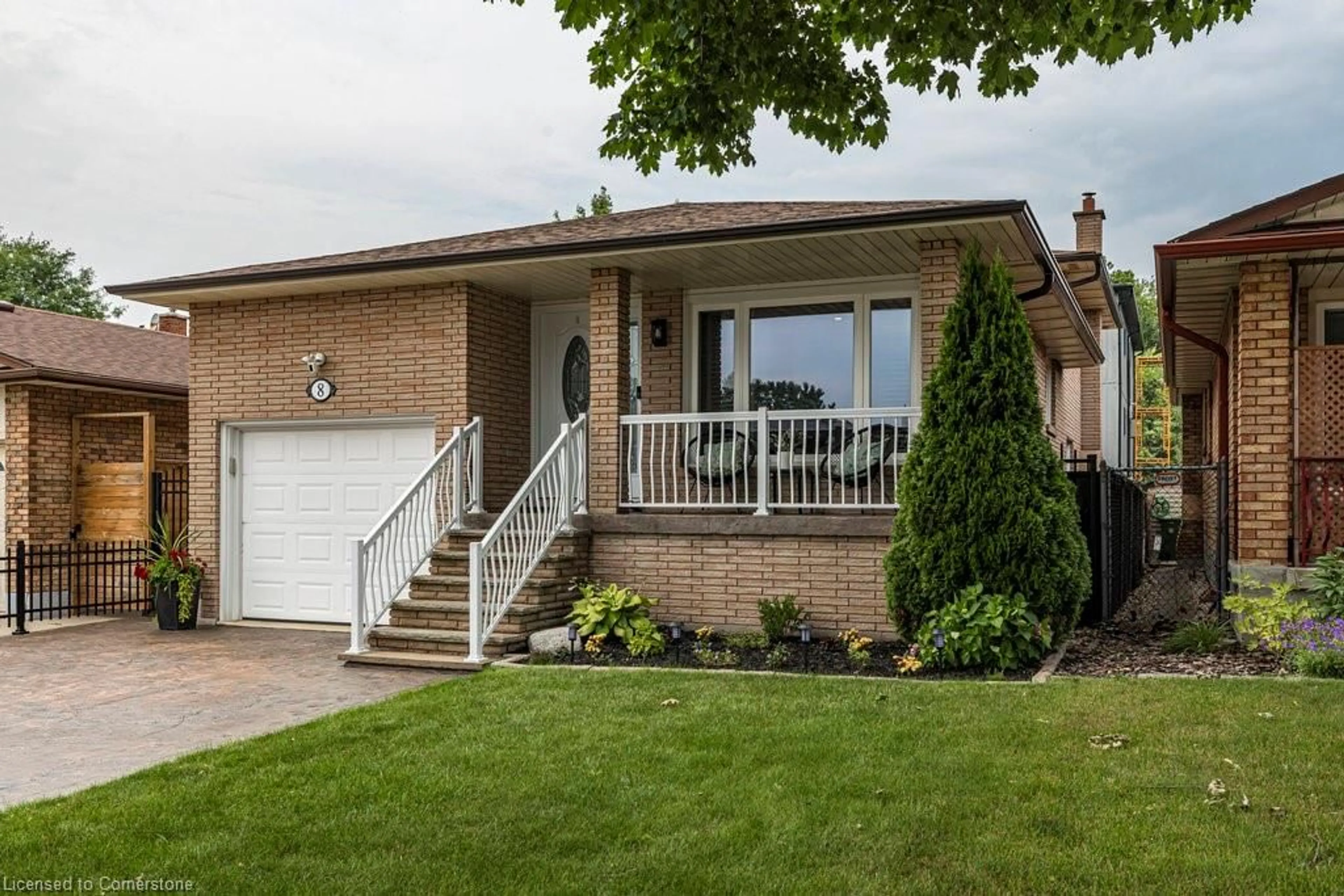Home with brick exterior material, street for 8 Colgate Crt, Hamilton Ontario L9C 6Z6