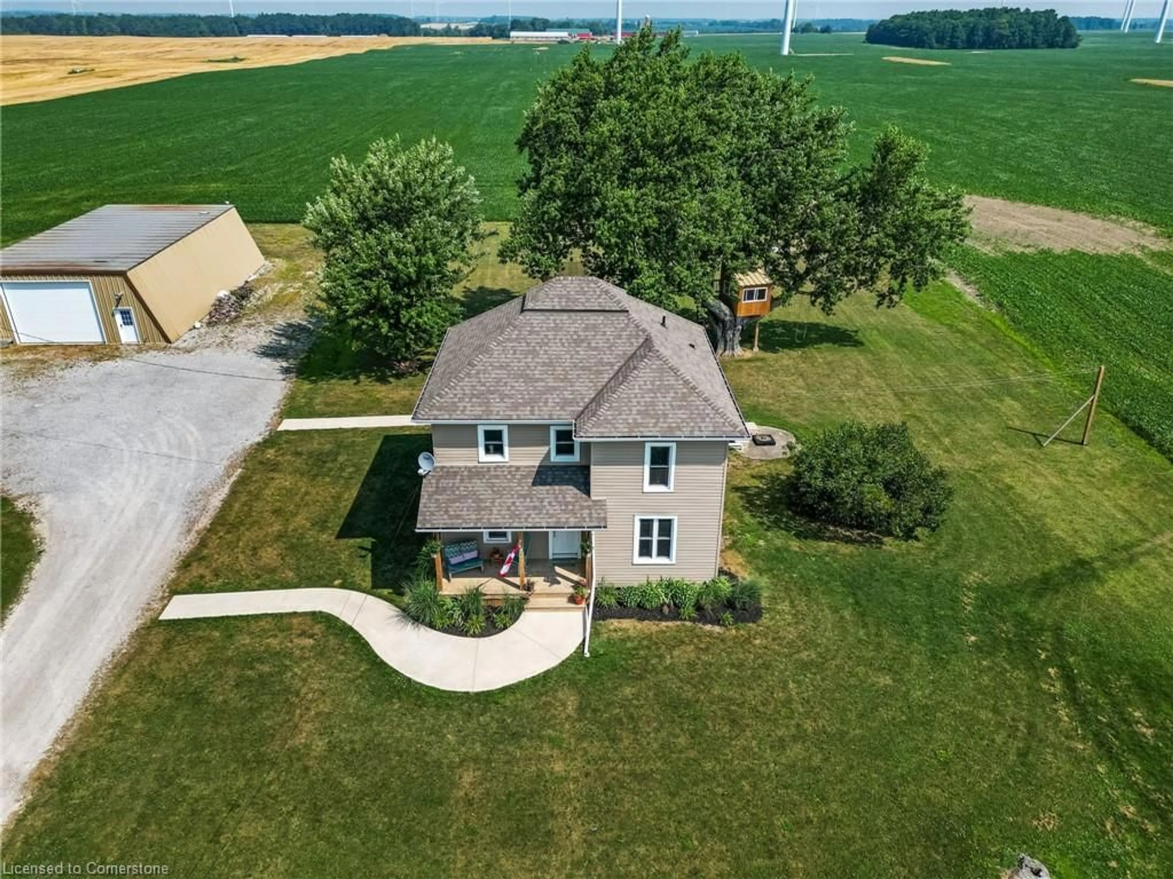 A pic from outside/outdoor area/front of a property/back of a property/a pic from drone, water/lake/river/ocean view for 3647 Rainham Rd, Selkirk Ontario N0A 1P0