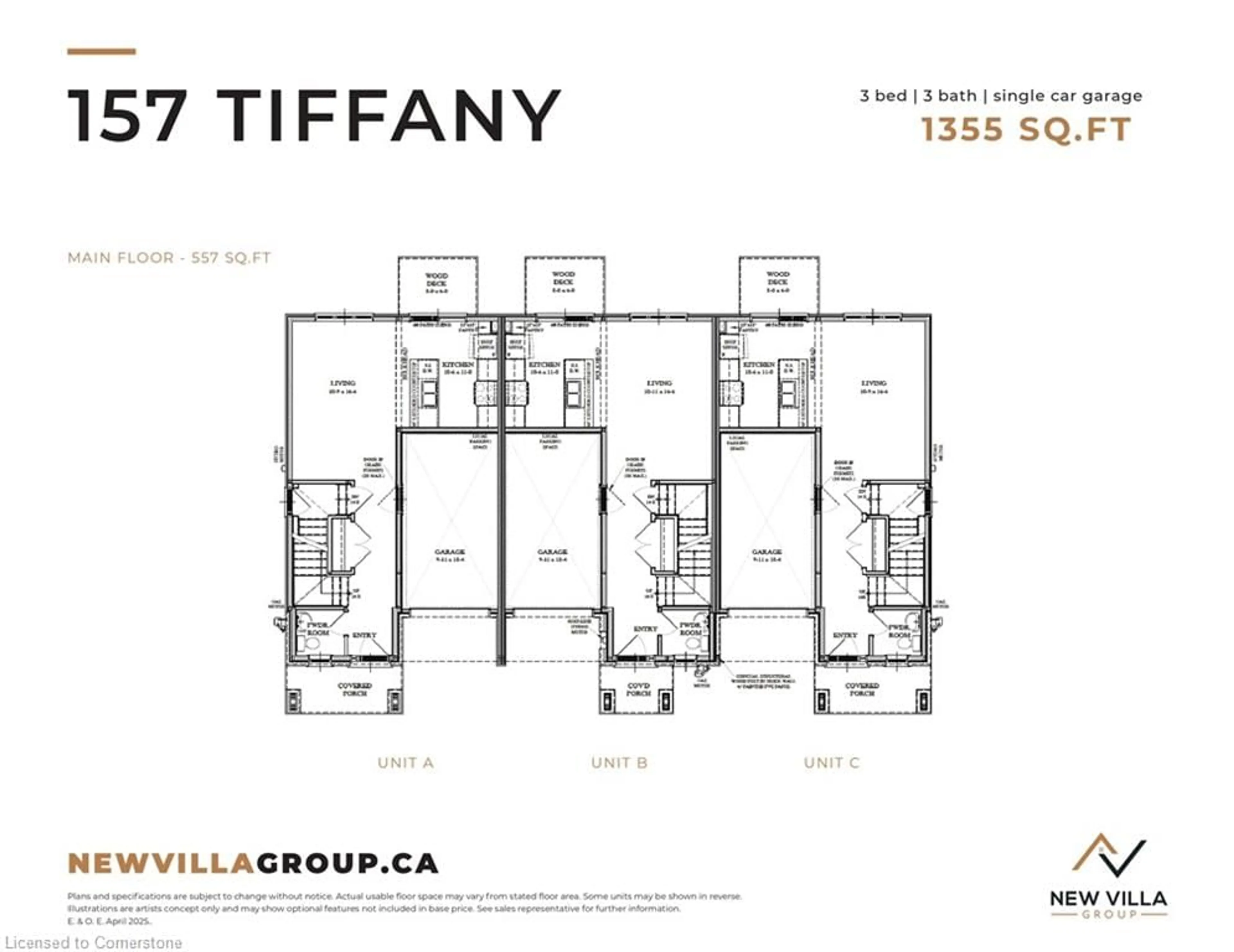 Floor plan for 165 Tiffany St, Cambridge Ontario N3H 2B4