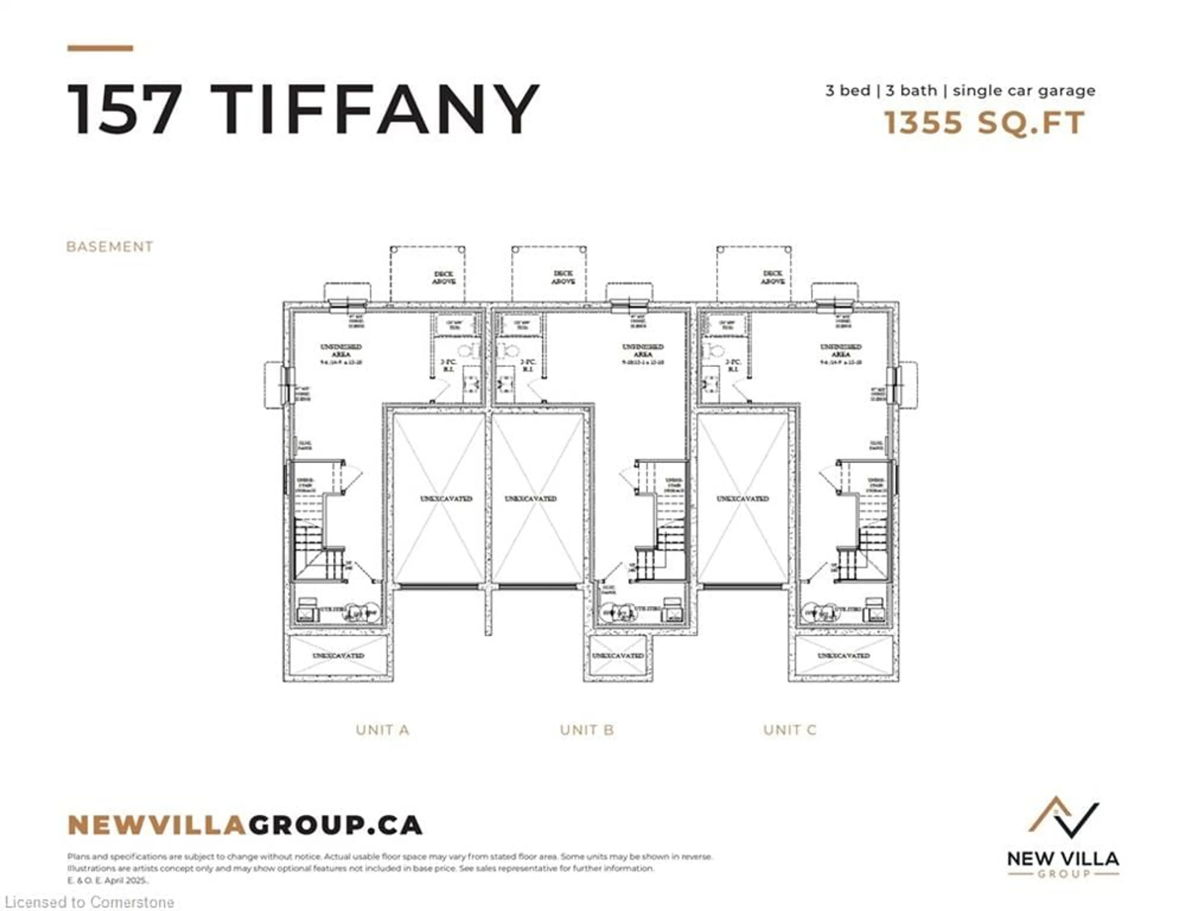 Floor plan for 165 Tiffany St, Cambridge Ontario N3H 2B4