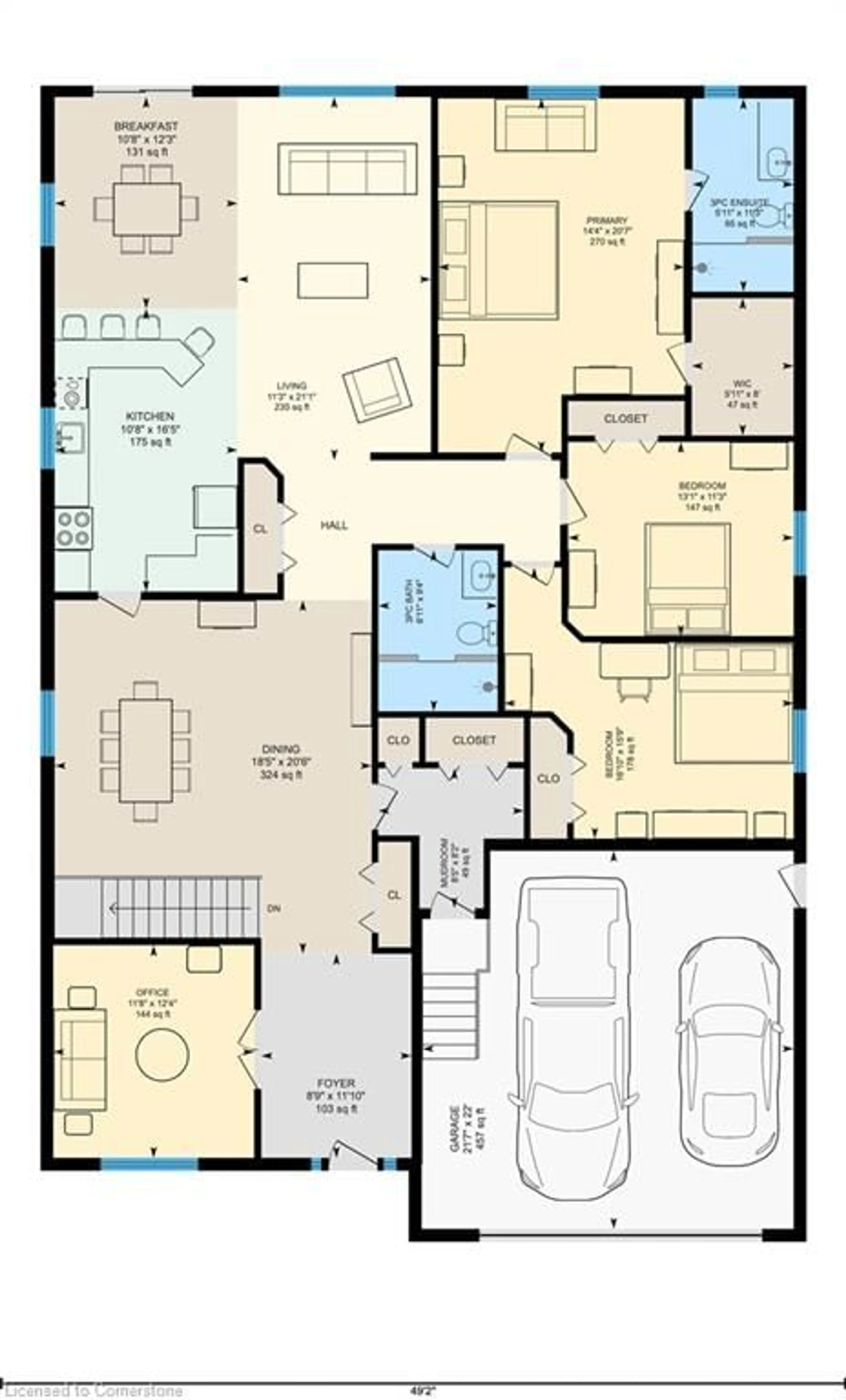 Floor plan for 138 Rock St, Smithville Ontario L0R 2A0