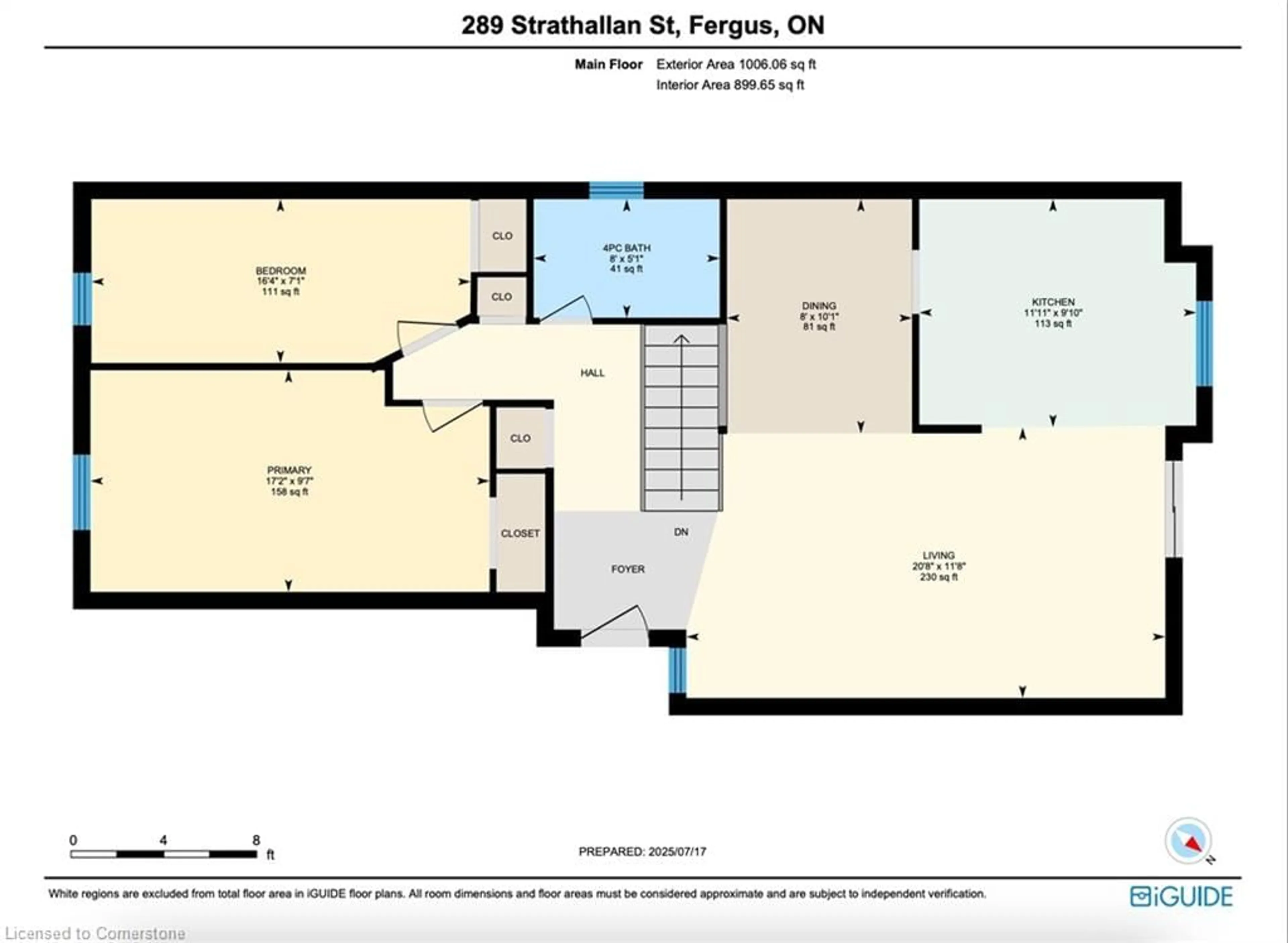 Floor plan for 289 Strathallan St, Fergus Ontario N1M 3L6