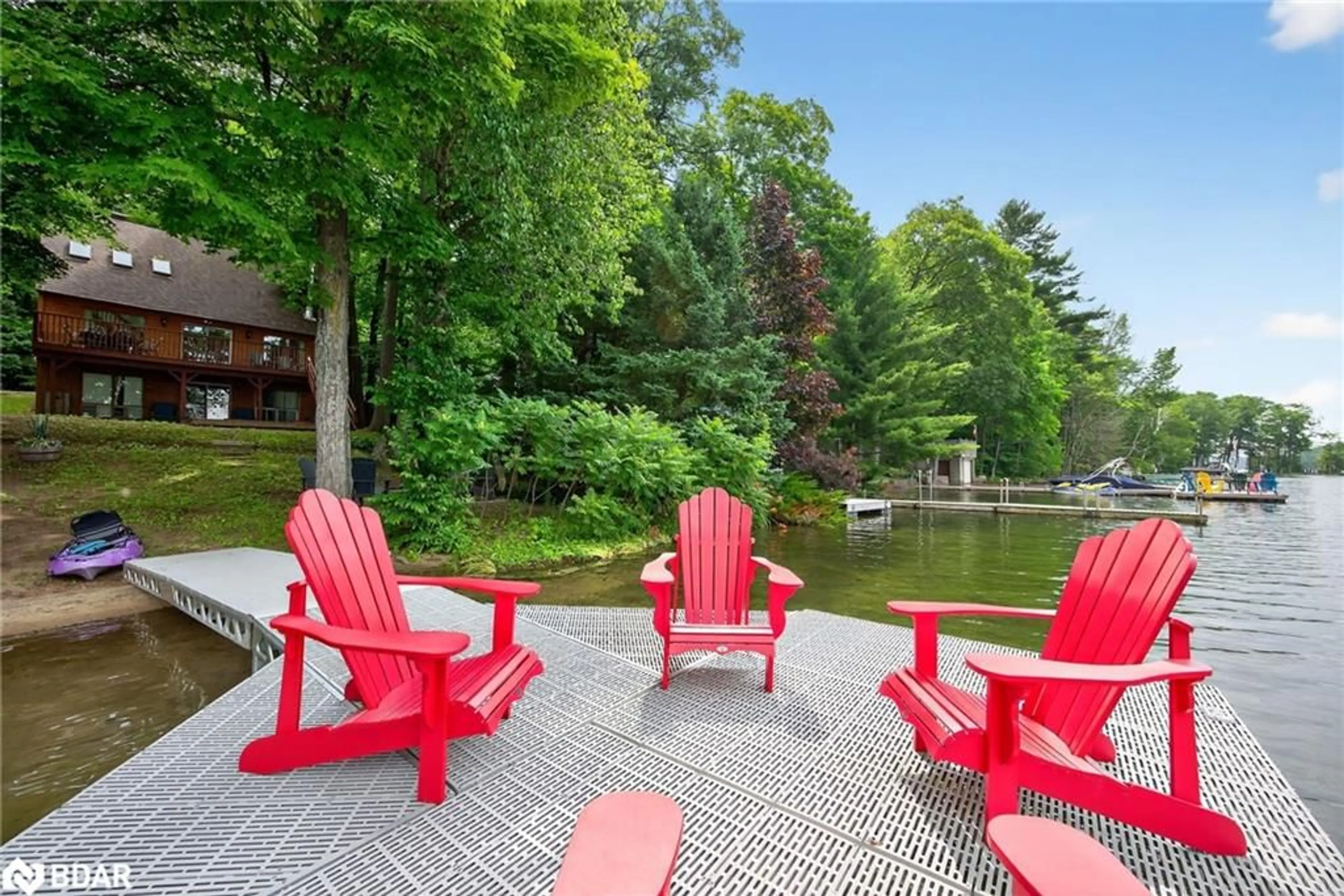 Patio, water/lake/river/ocean view for 176 Farlain Lake Rd, Tiny Ontario L9M 0B5