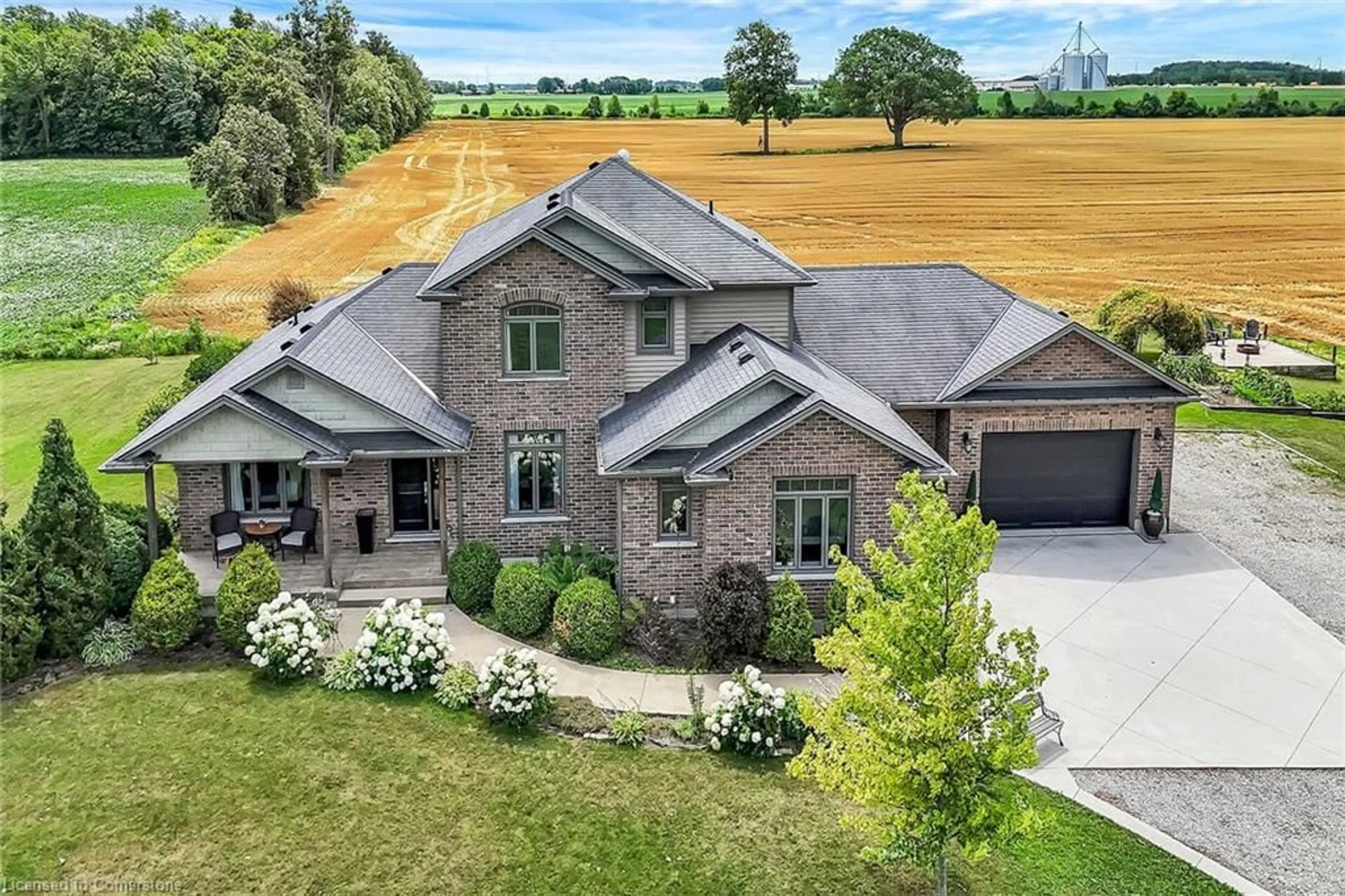 A pic from outside/outdoor area/front of a property/back of a property/a pic from drone, unknown for 560 Concession 11 Walpole Rd, Hagersville Ontario N0A 1H0