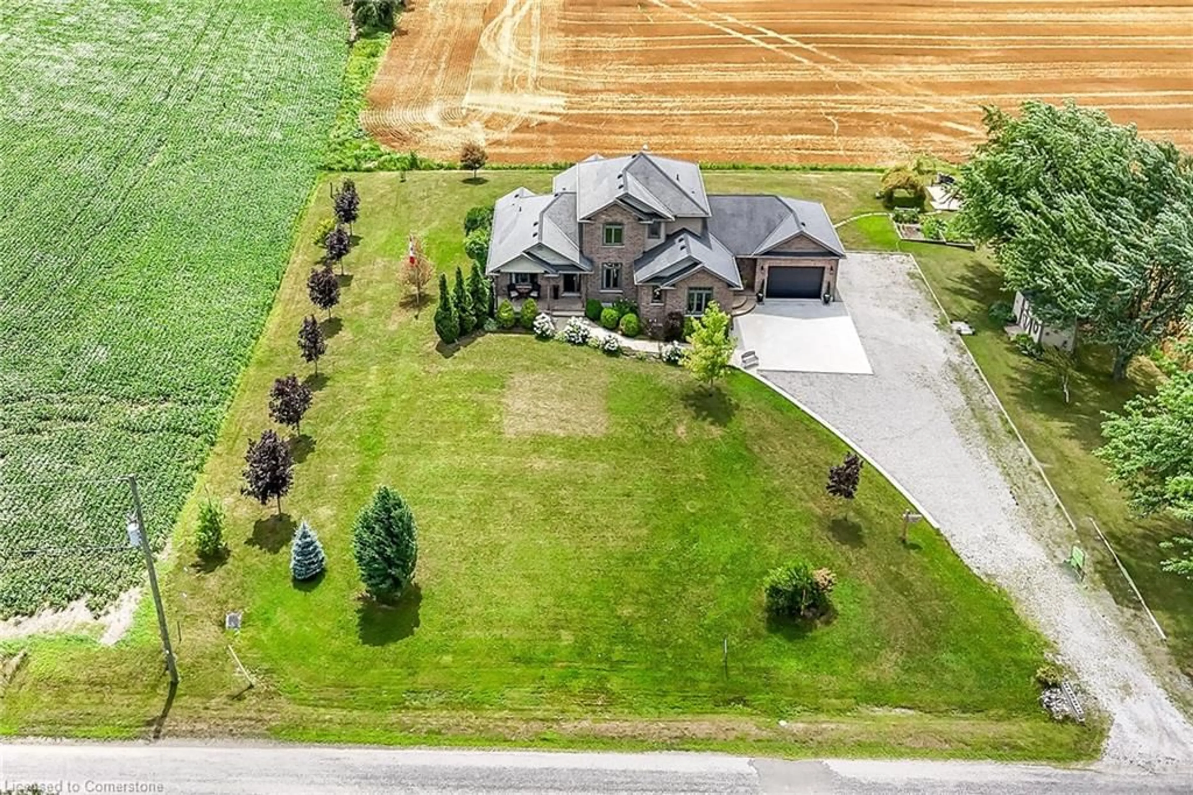 A pic from outside/outdoor area/front of a property/back of a property/a pic from drone, street for 560 Concession 11 Walpole Rd, Hagersville Ontario N0A 1H0