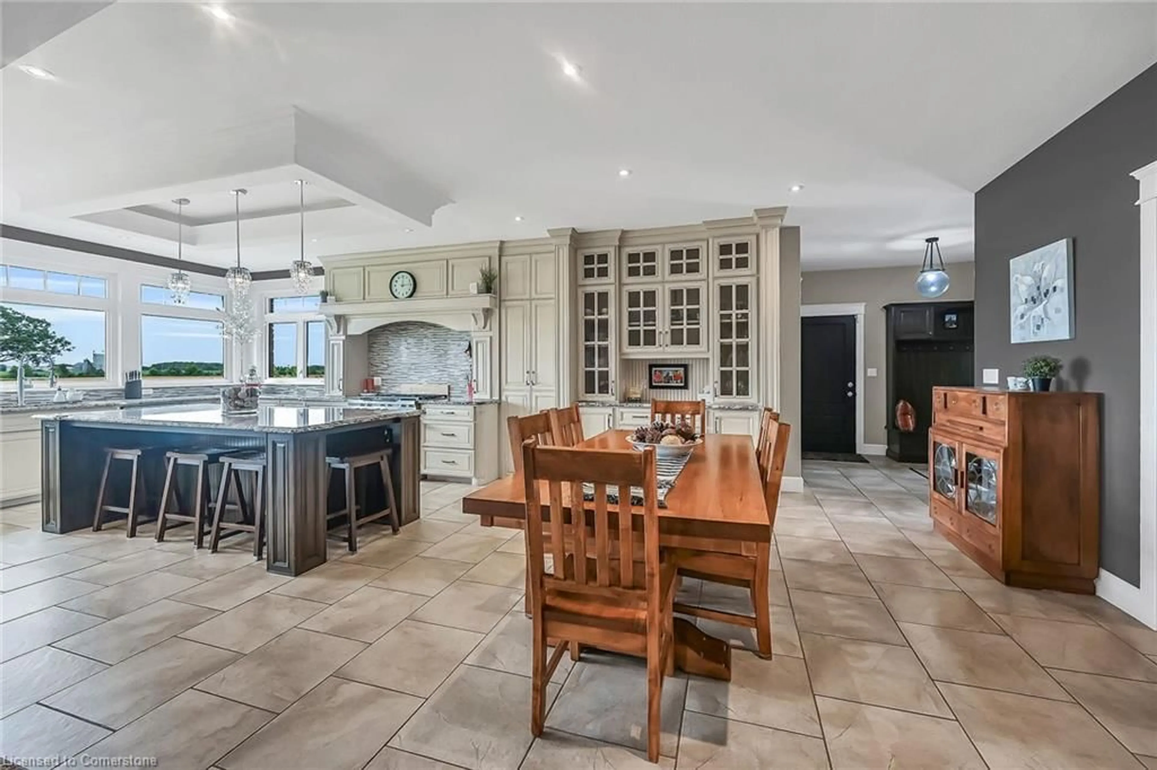 Open concept kitchen, ceramic/tile floor for 560 Concession 11 Walpole Rd, Hagersville Ontario N0A 1H0