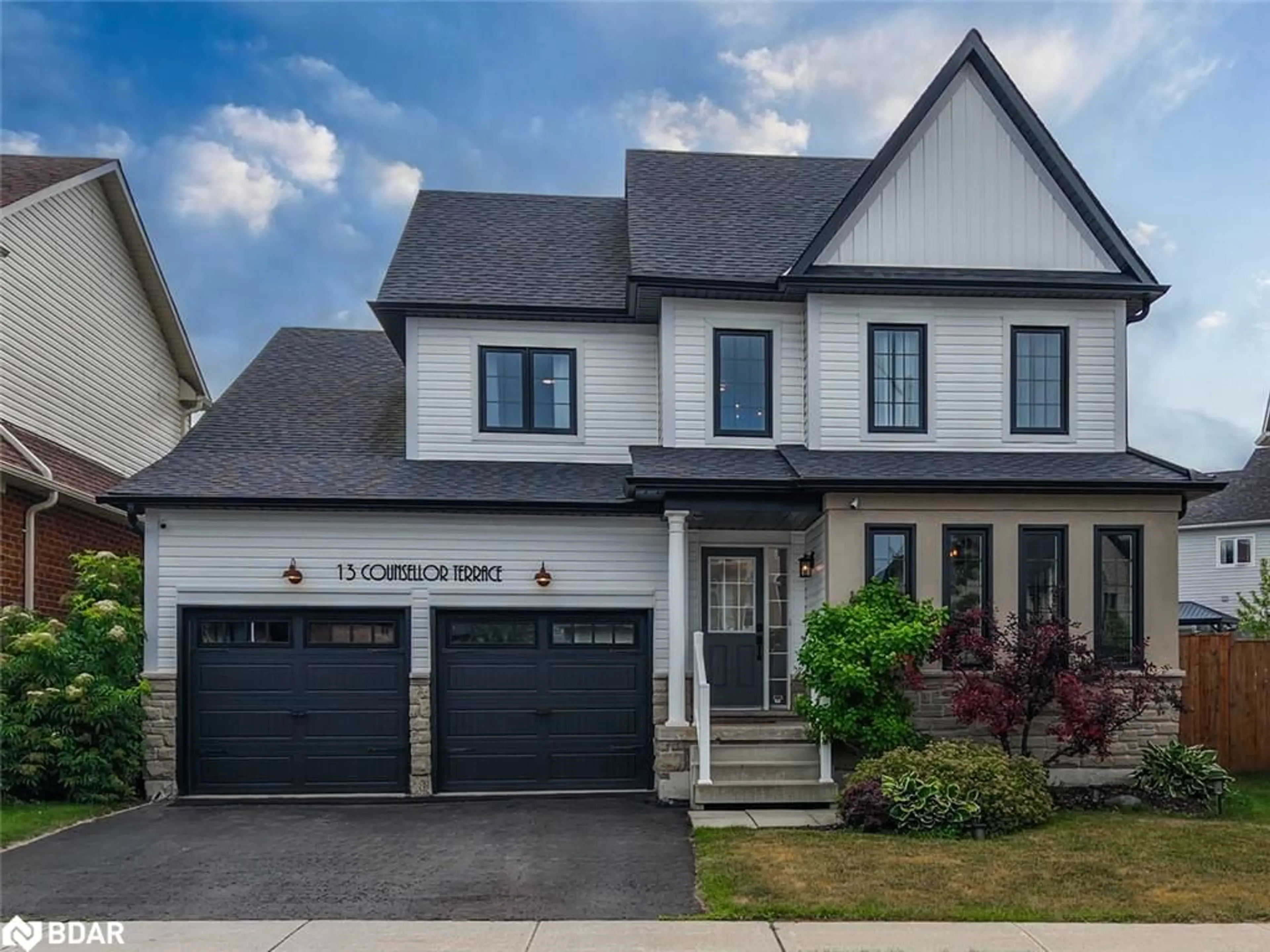 Home with brick exterior material, street for 13 Counsellor Terr, Barrie Ontario L4M 7H1