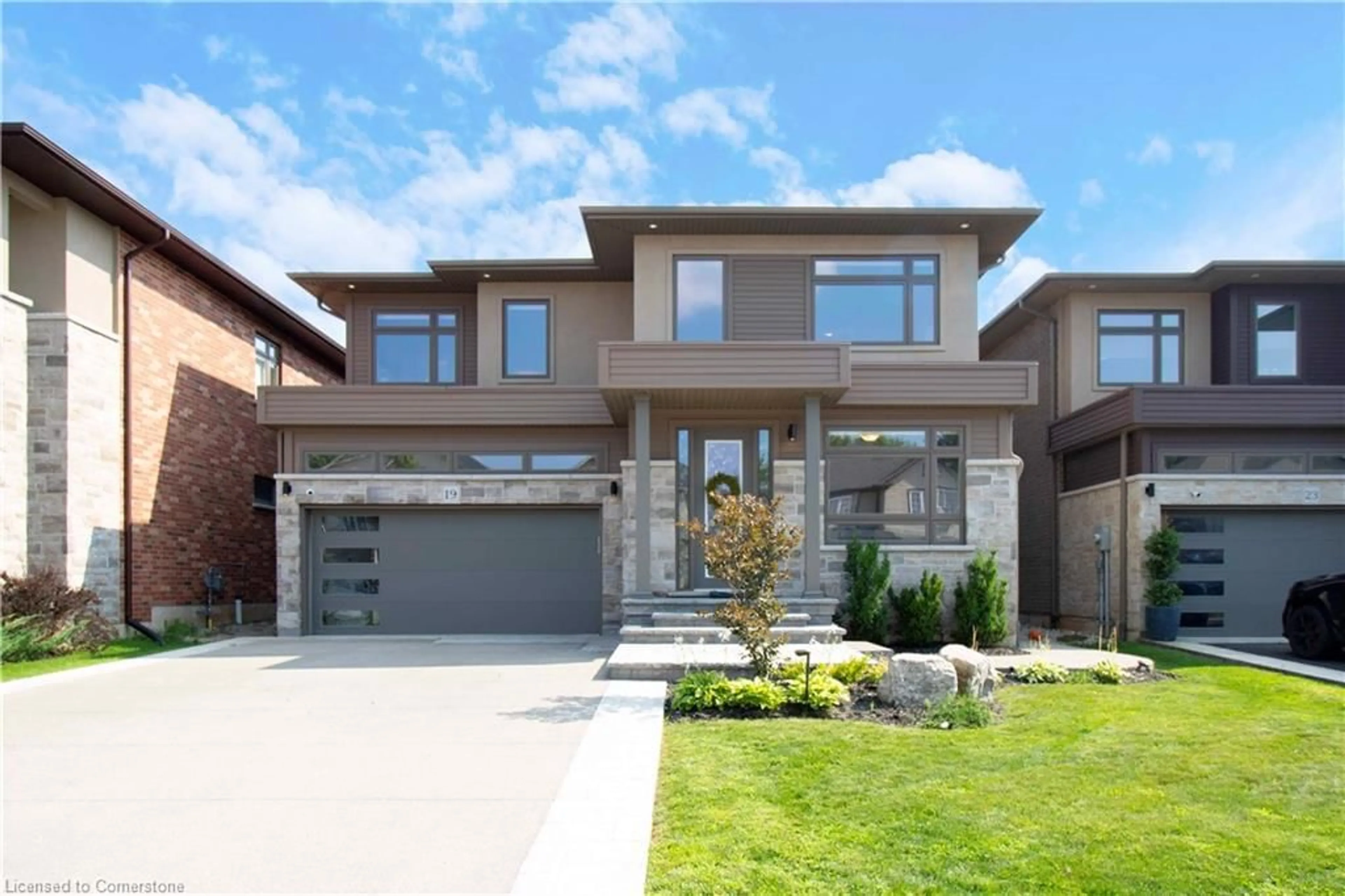 Home with brick exterior material, street for 19 Secinaro Ave, Ancaster Ontario L9G 0C6