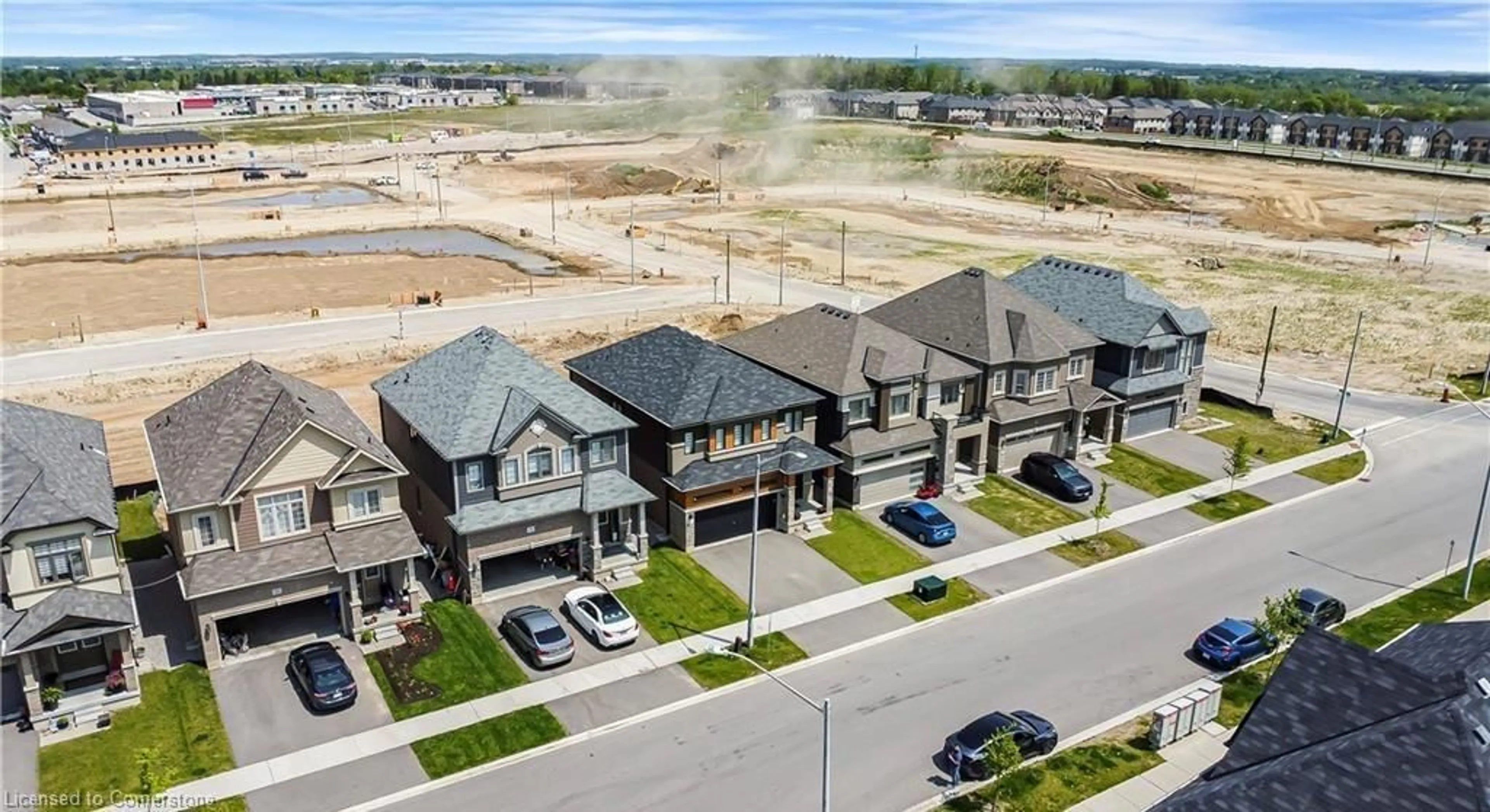 A pic from outside/outdoor area/front of a property/back of a property/a pic from drone, street for 16 Scenic Ridge Gate, Paris Ontario N3L 0K4