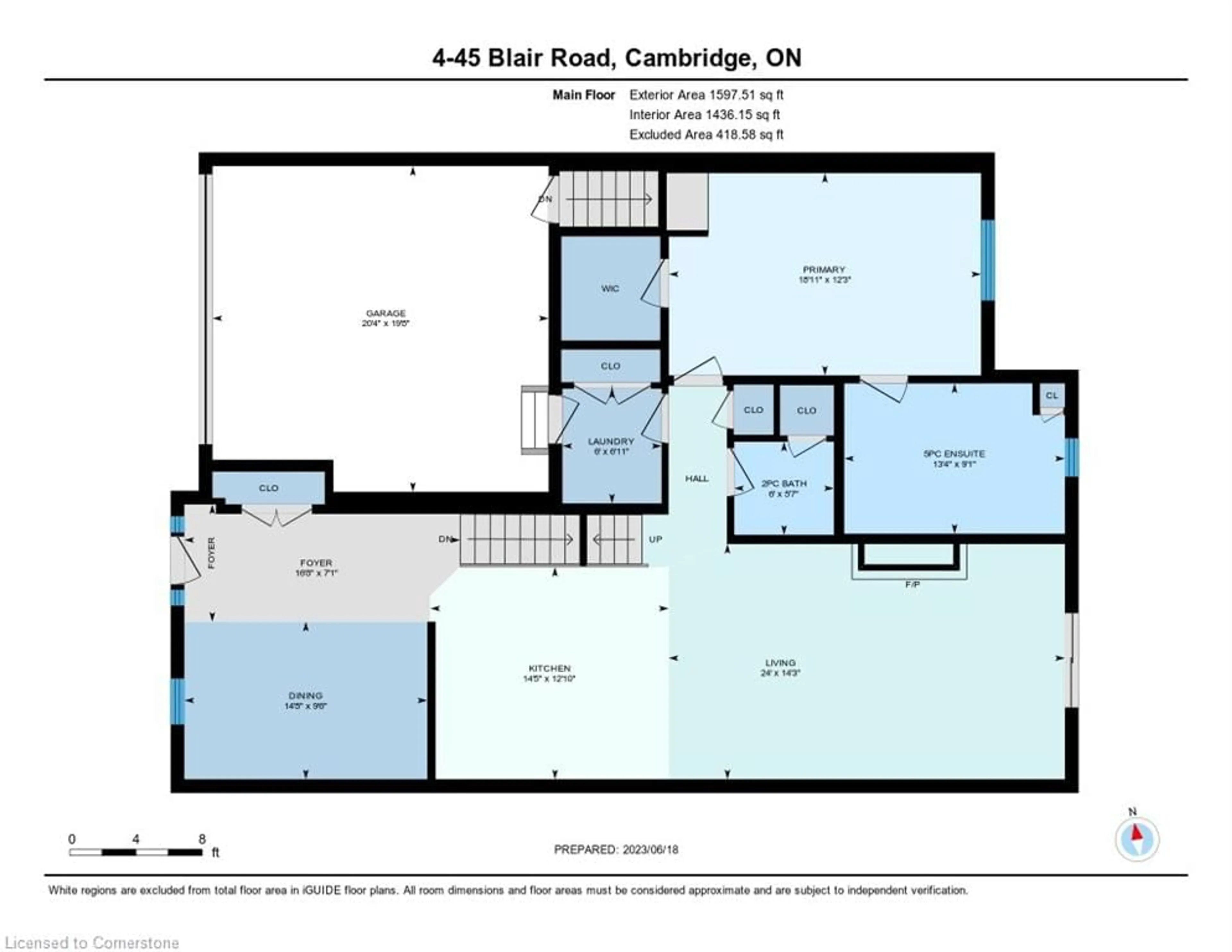 Floor plan for 45 Blair Rd #4, Cambridge Ontario N1S 2H8