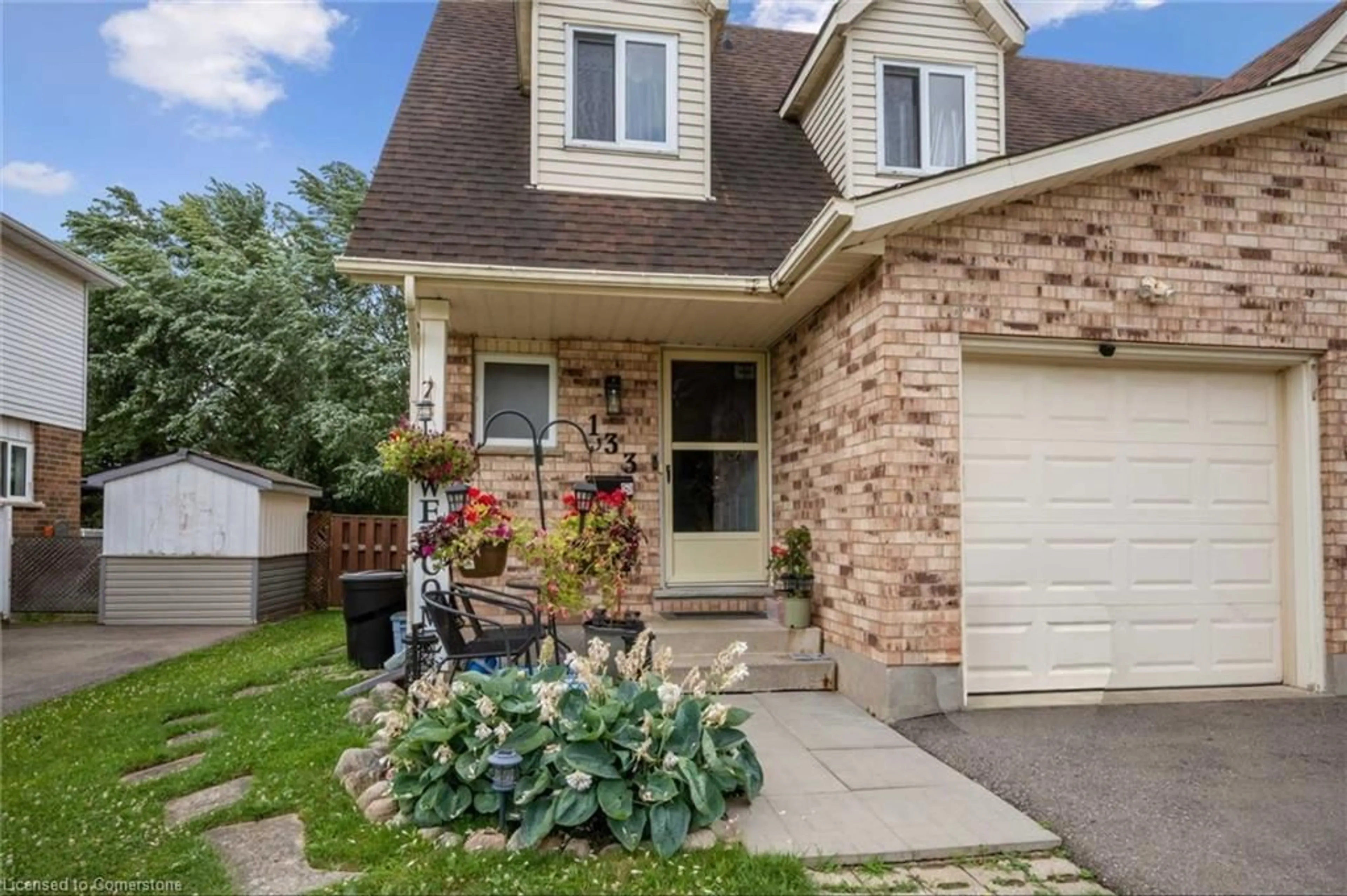 Home with brick exterior material, street for 133 Eastforest Trail, Kitchener Ontario N2N 3E4
