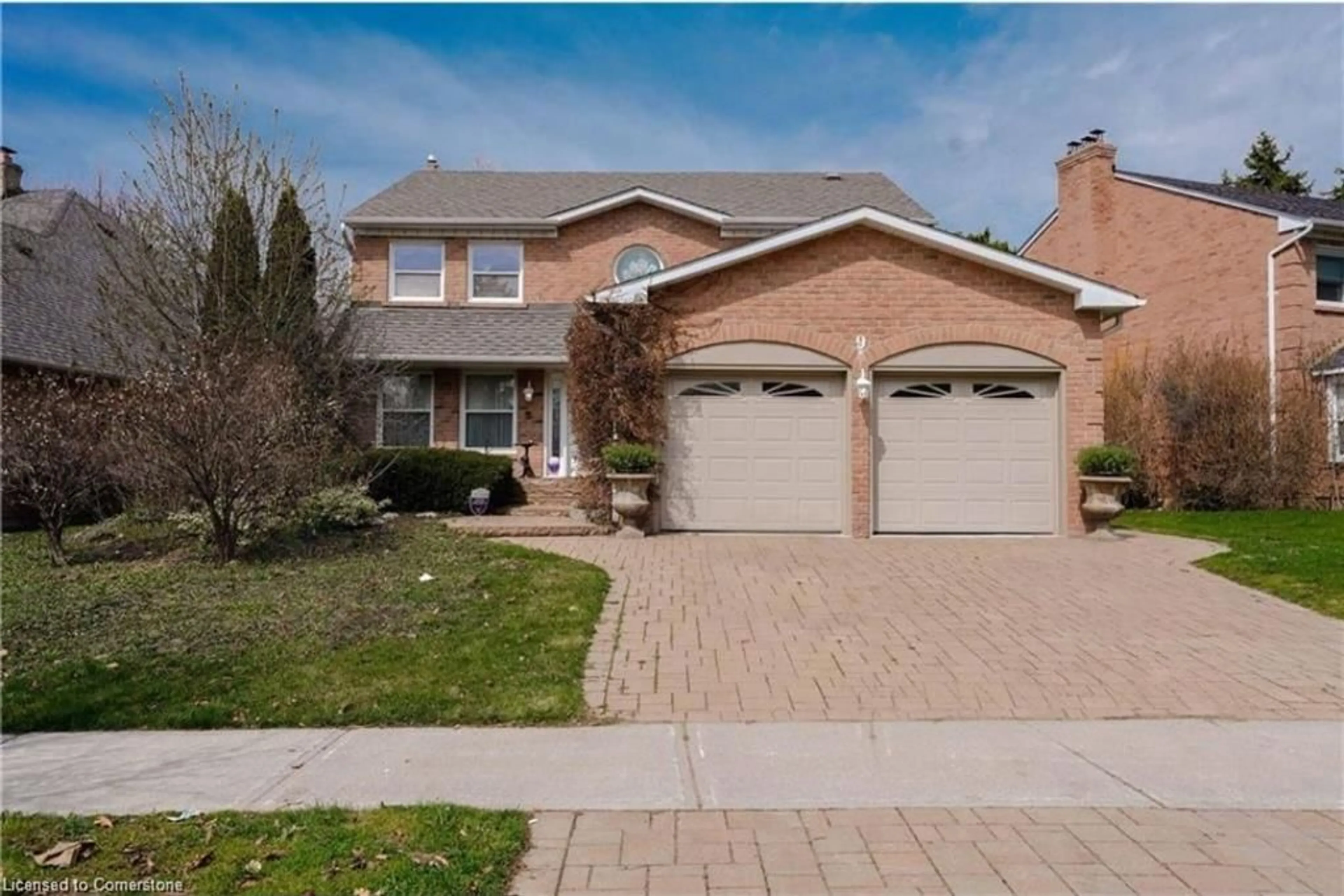 Home with brick exterior material, street for 9 Longwater Chase, Markham Ontario L3R 4A1