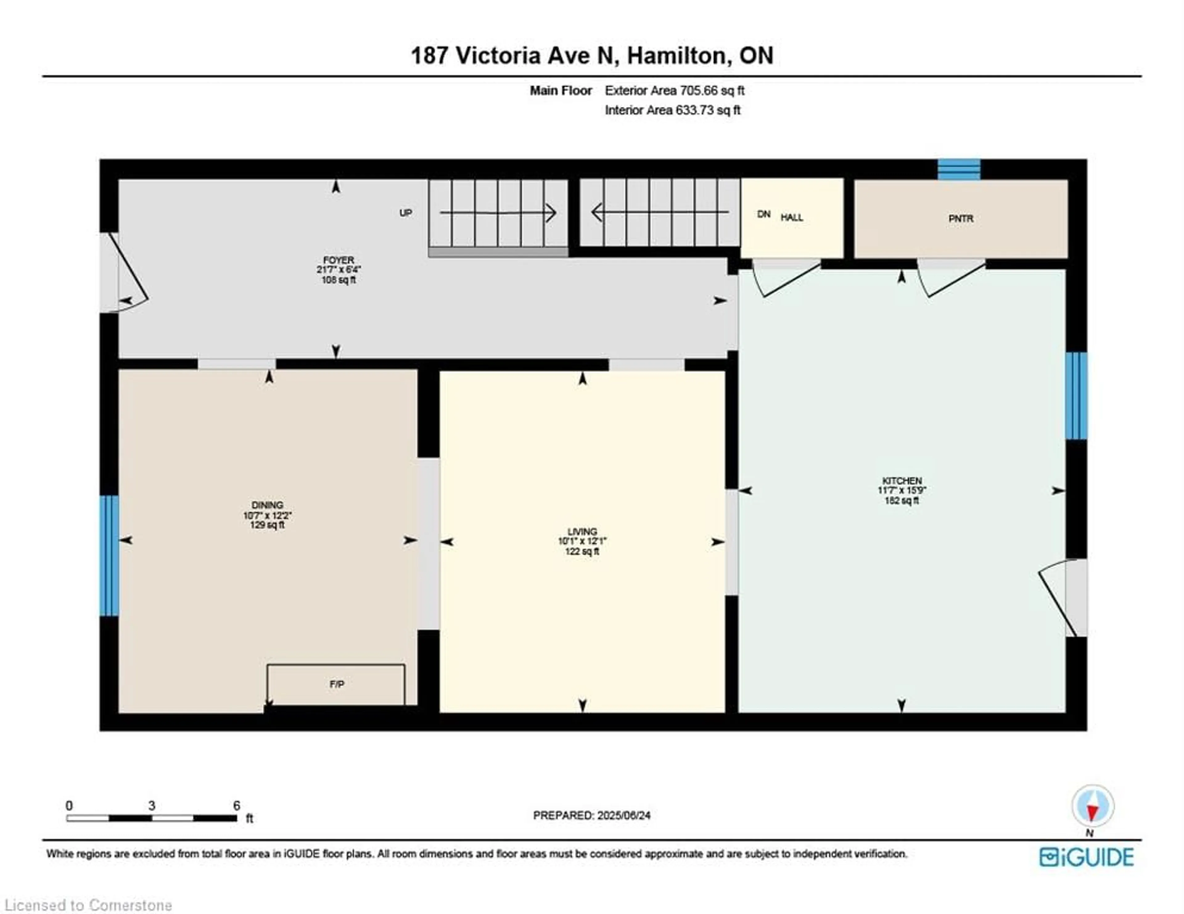 Floor plan for 187 Victoria Ave, Hamilton Ontario L8L 5E9