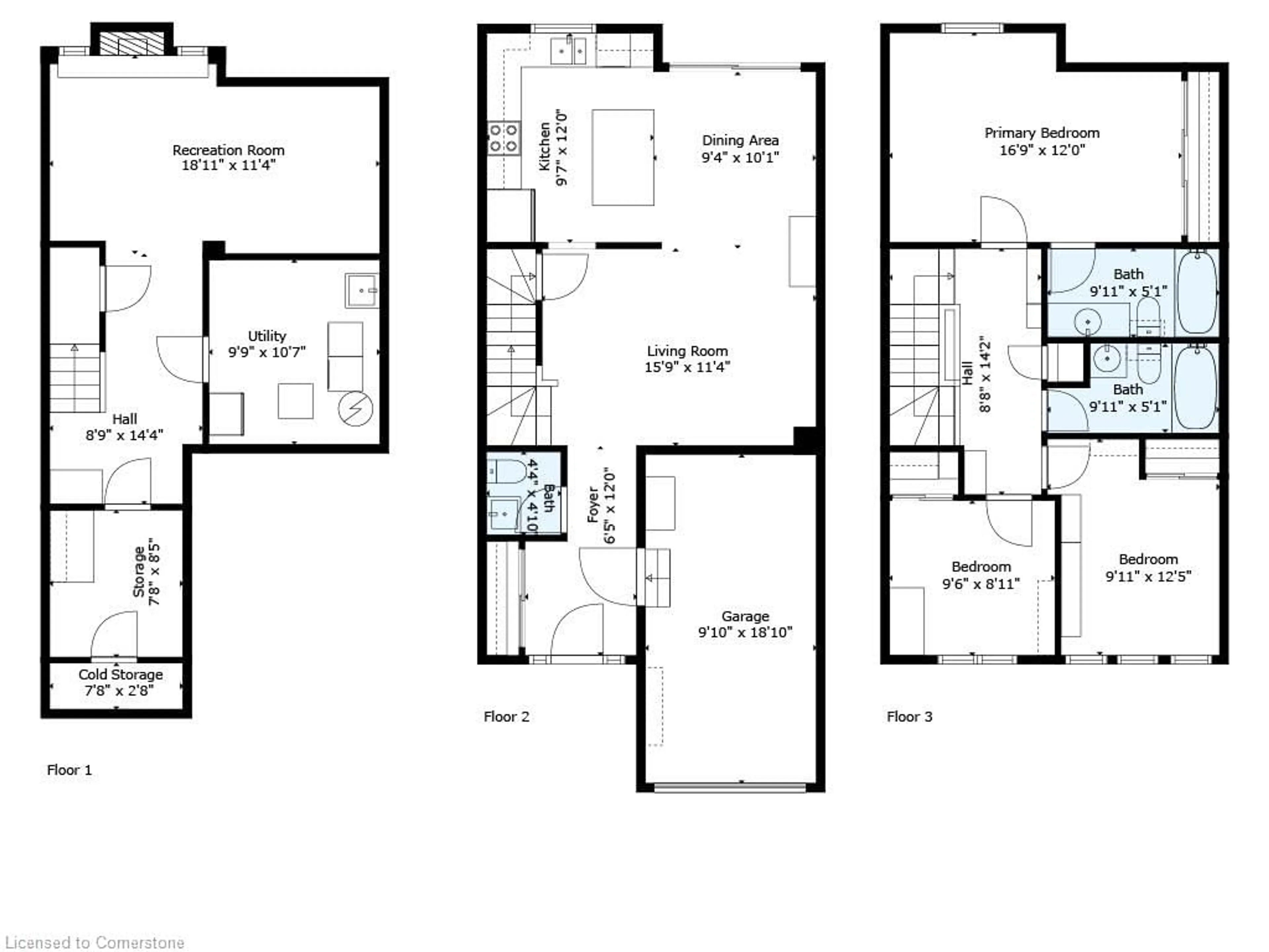 Floor plan for 2022 Atkinson Dr #10, Burlington Ontario L7M 4H6