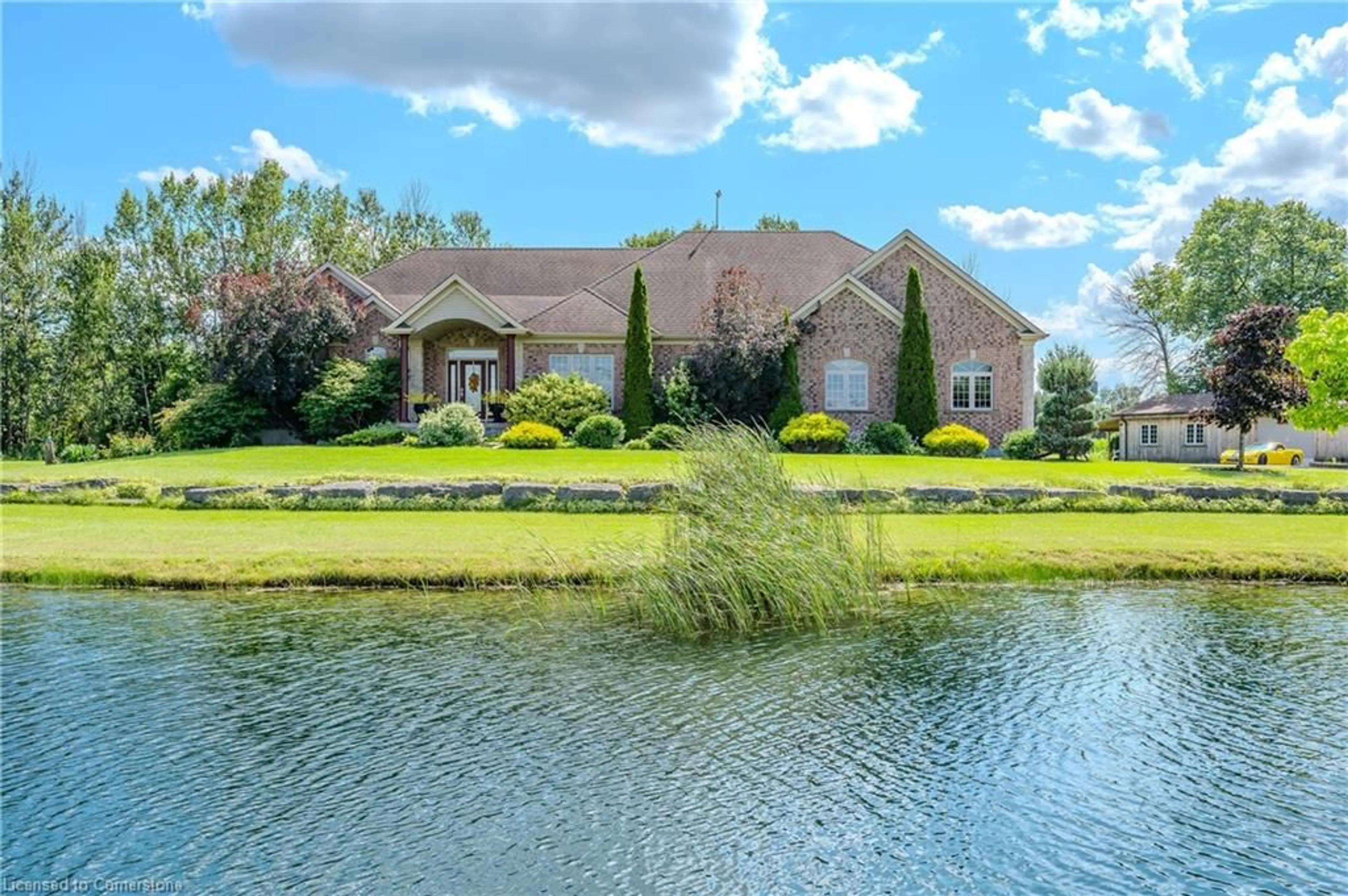 A pic from outside/outdoor area/front of a property/back of a property/a pic from drone, water/lake/river/ocean view for 5946 Wellington Rd 86, West Montrose Ontario N0B 2V0