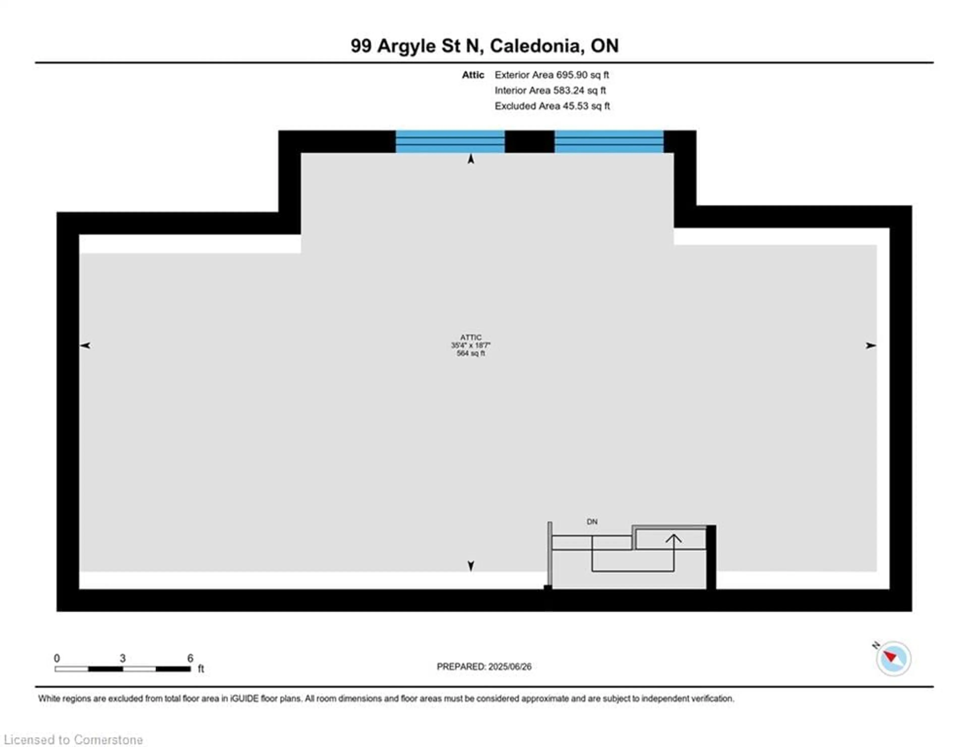 Floor plan for 99 Argyle St, Caledonia Ontario N3W 1B8