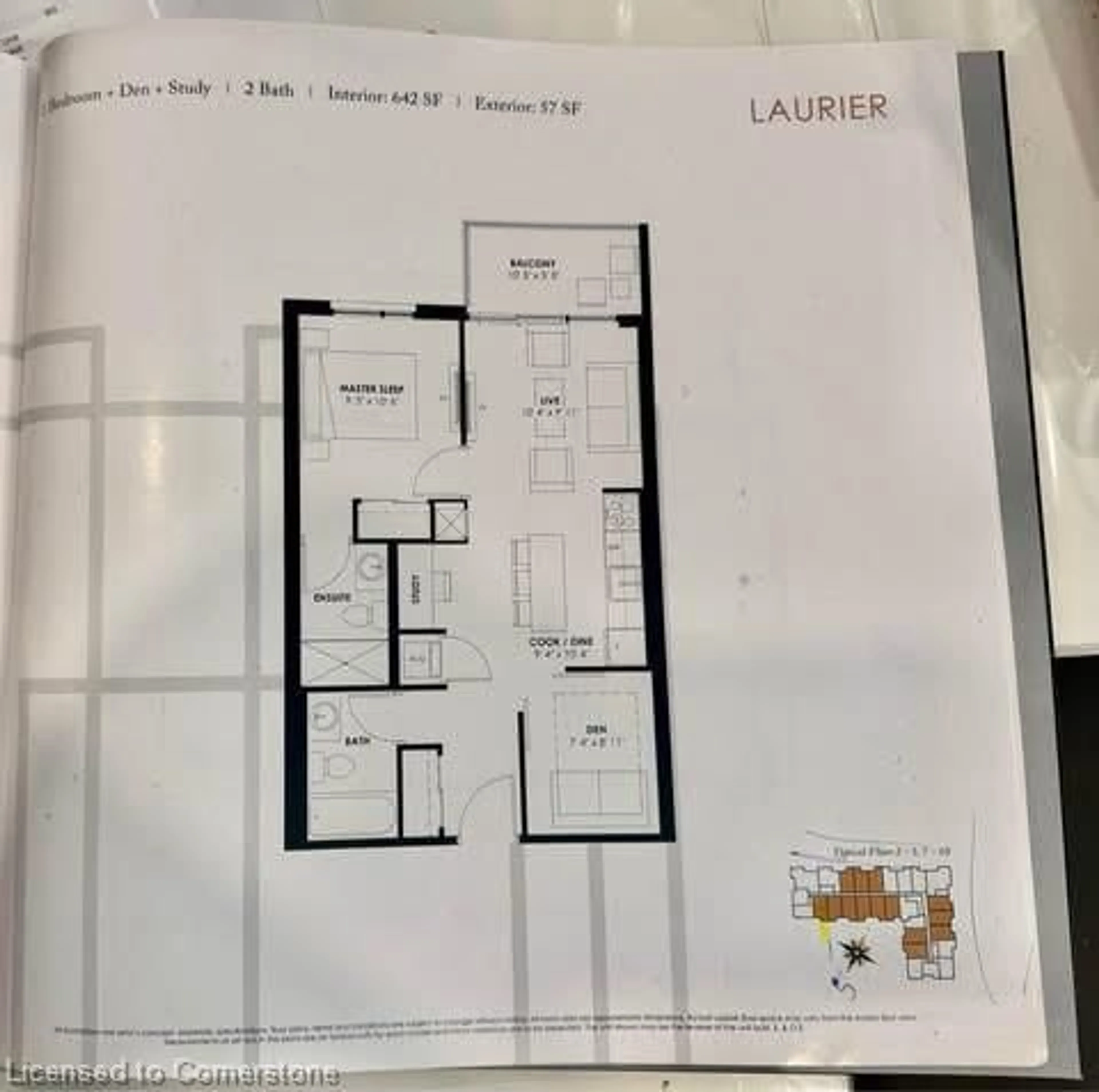 Floor plan for 401 Shellard Lane #1017, Brantford Ontario N3T 5L5