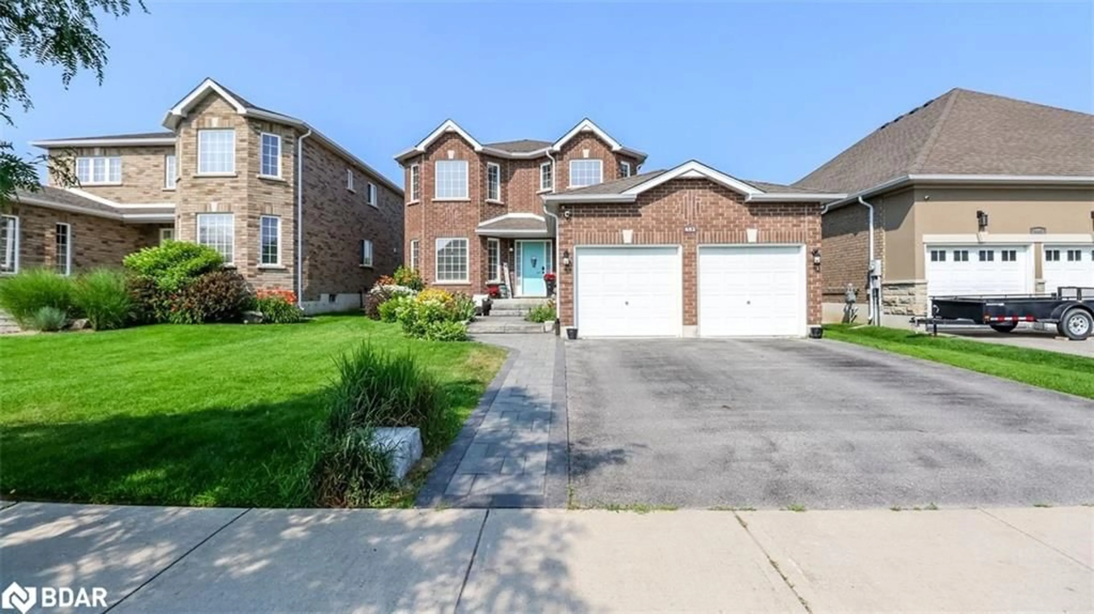 Home with brick exterior material, street for 452 Greenwood Dr, Essa Ontario L3W 0P7